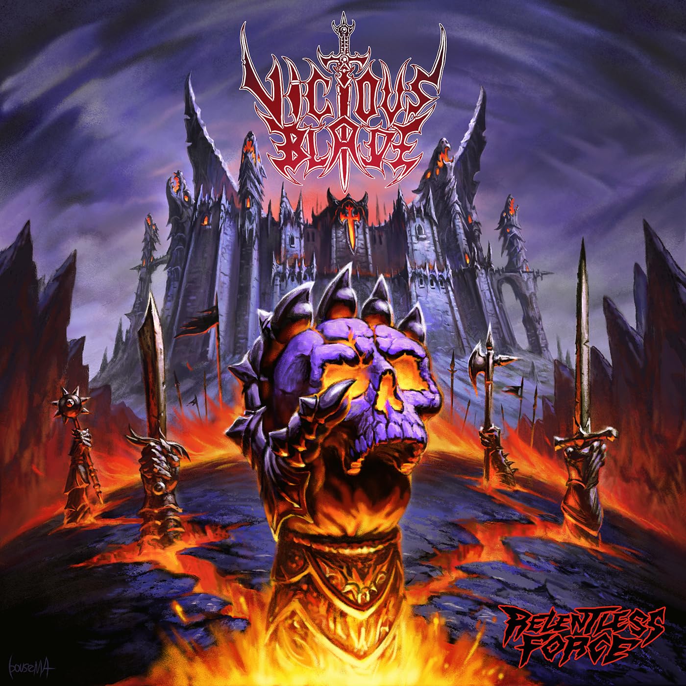 Vicious Blade - Relentless Force (Purple Vinyl) (LP)