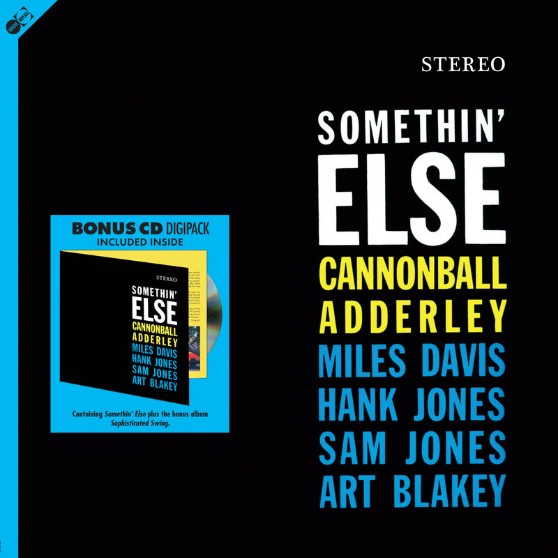 Cannonball Adderley - Somethin' Else +1 Bonus Track + Bonus Digipack CD  (LP)