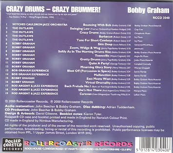 Bobby Graham - Crazy Drums Crazy Drummer (CD)