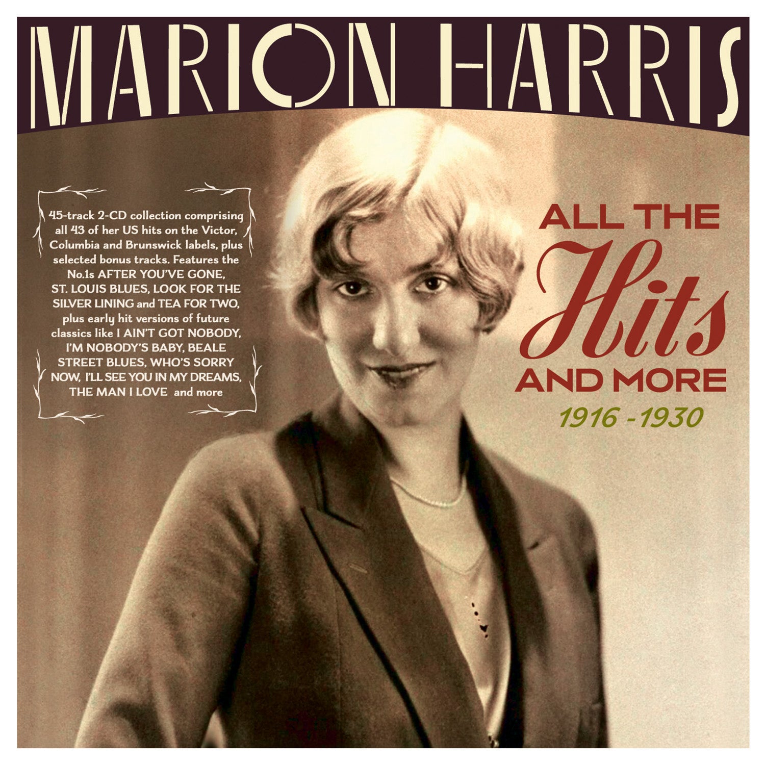 Marion Harris - All The Hits And More 1916-1930 (CD)