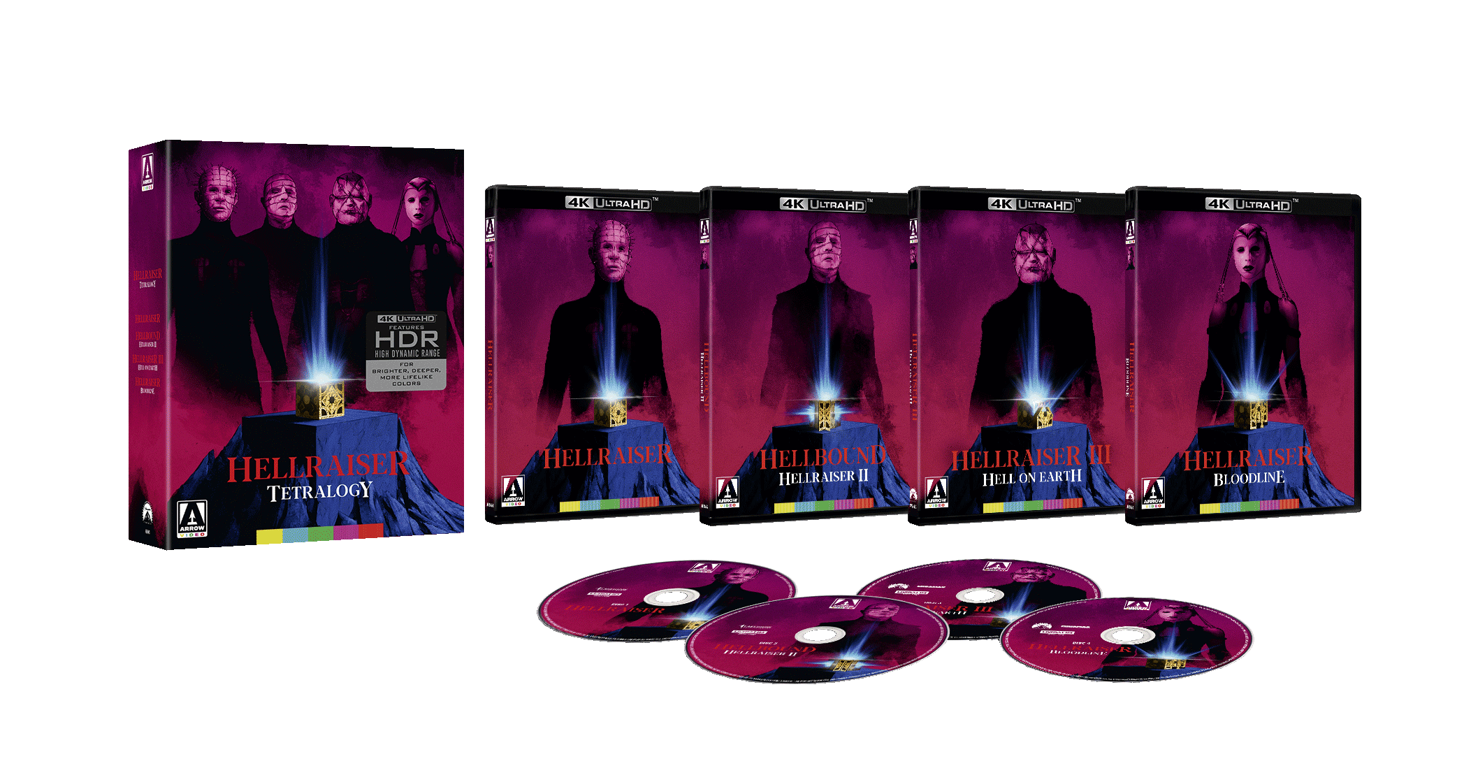 Hellraiser Tetralogy (Standard Edition) (4K Ultra HD) PREORDER