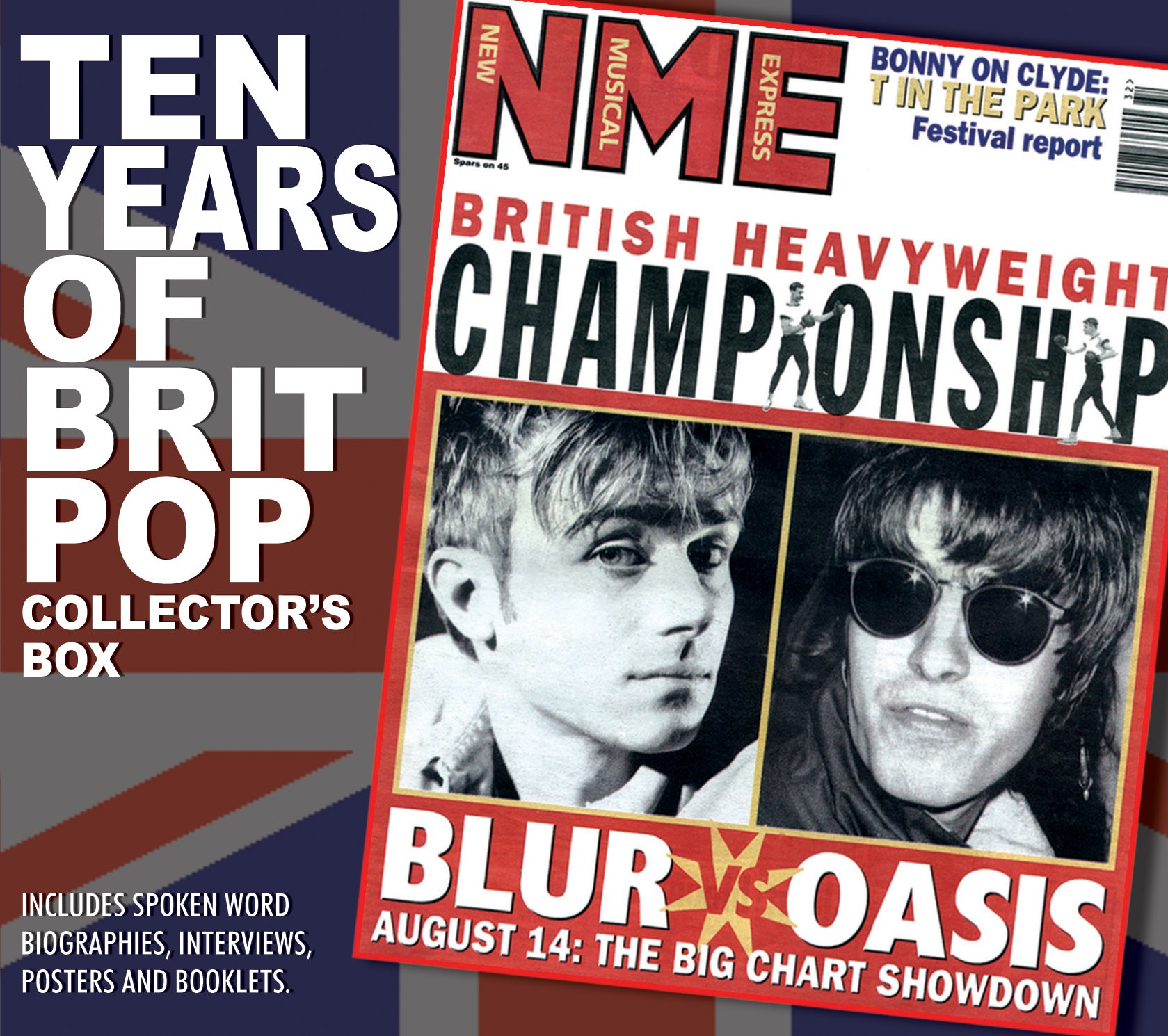 10 Years Of Britpop Collectorâ€™s Box Unauthorized (CD)