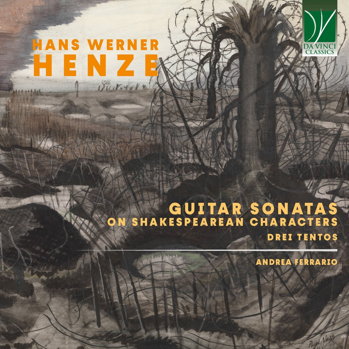 Andrea Ferrario - Hans Werner Henze: Sonatas on Shakespearean Characters, Drei Tentos (CD)