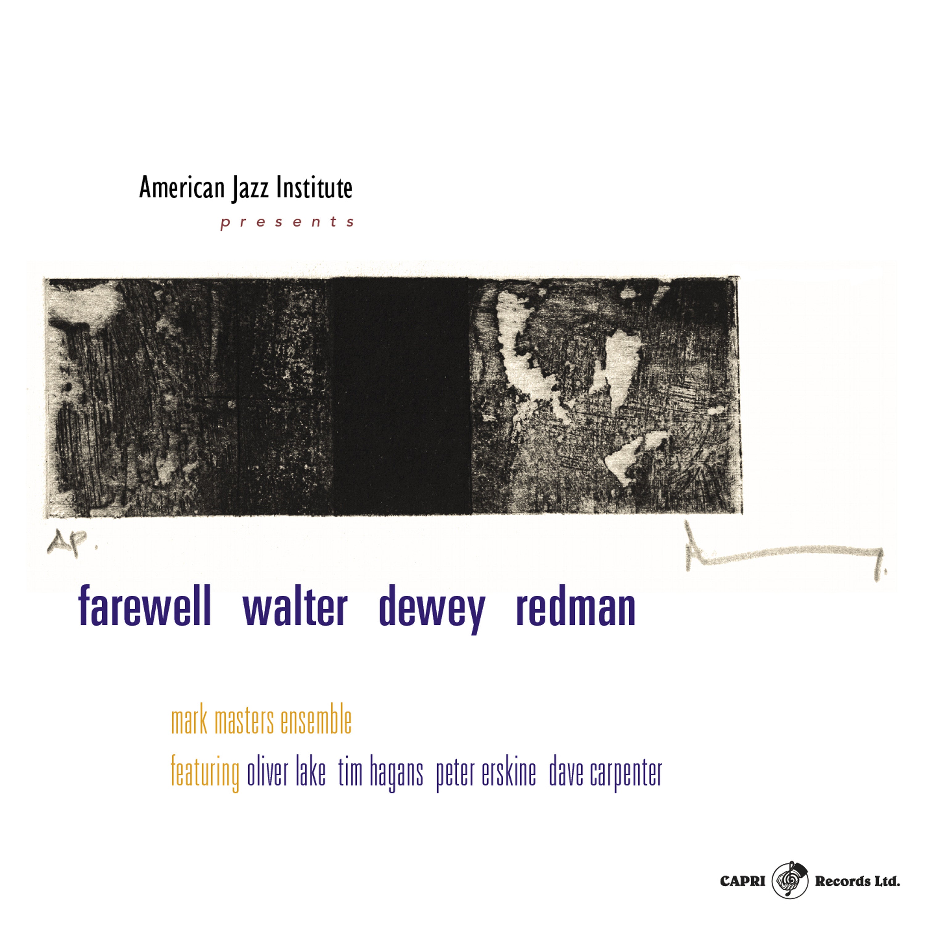 Mark Masters - Farewell Walter Dewey Redman (CD)