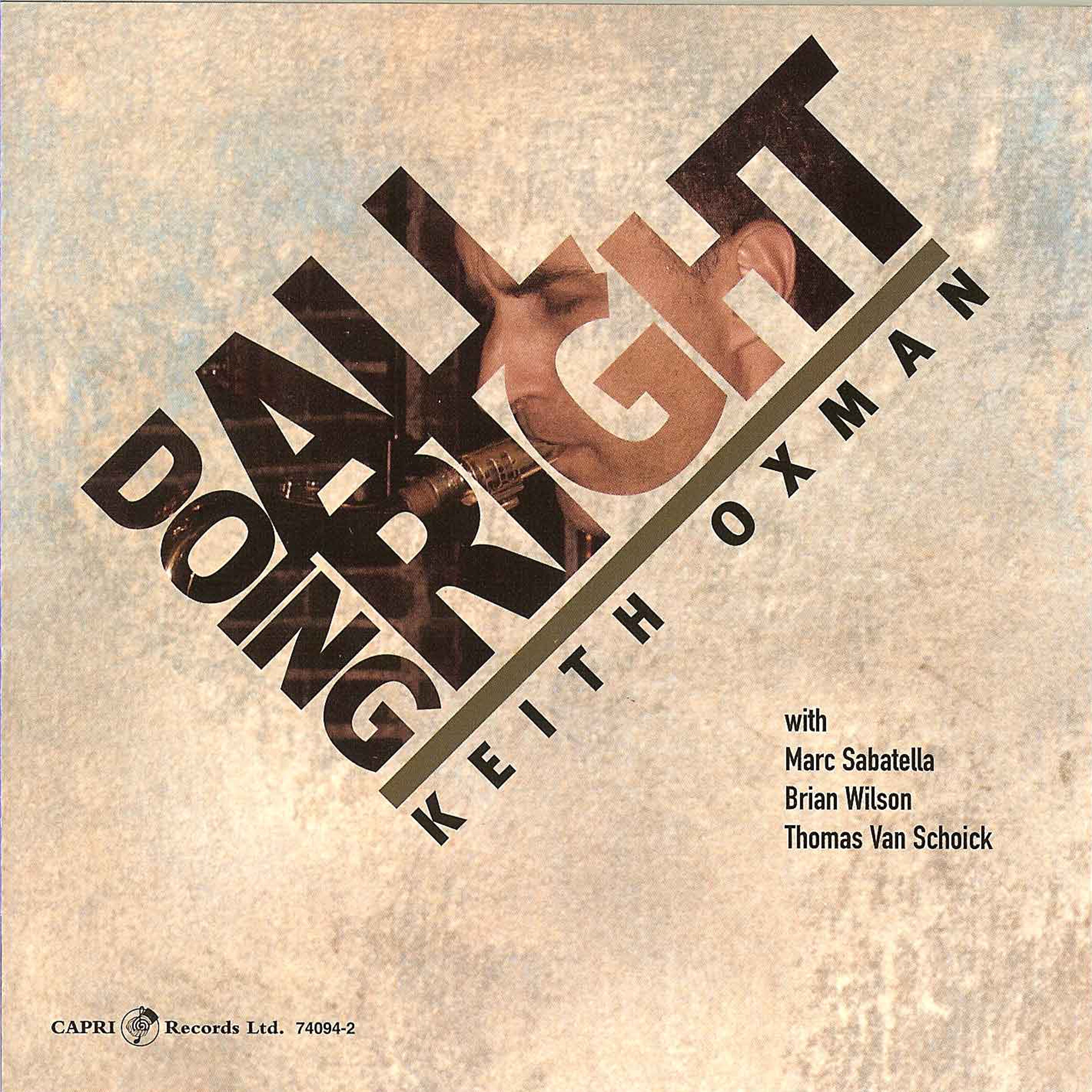 Keith Oxman - Doing All Right (CD)