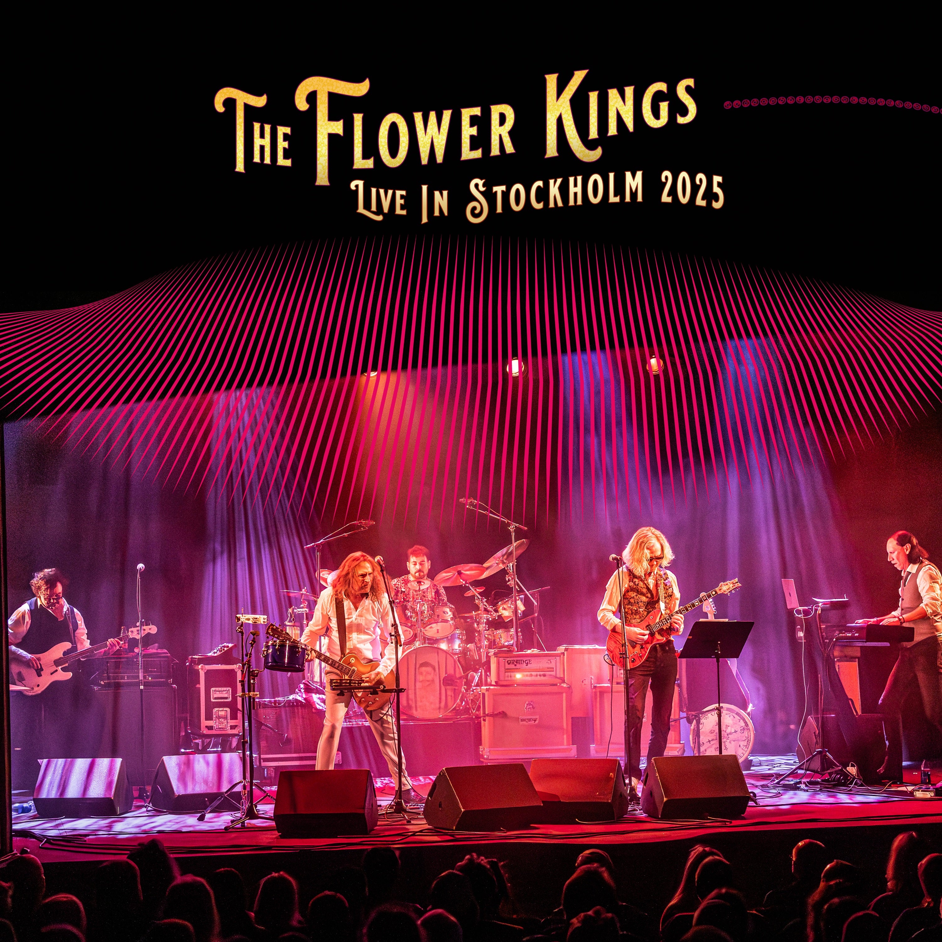 The Flower Kings - Live In Stockholm 2025 (Solid Red With Heavy Black Splatter) (LP)