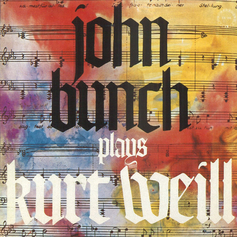 John Bunch - Plays Kurt Weill (CD)