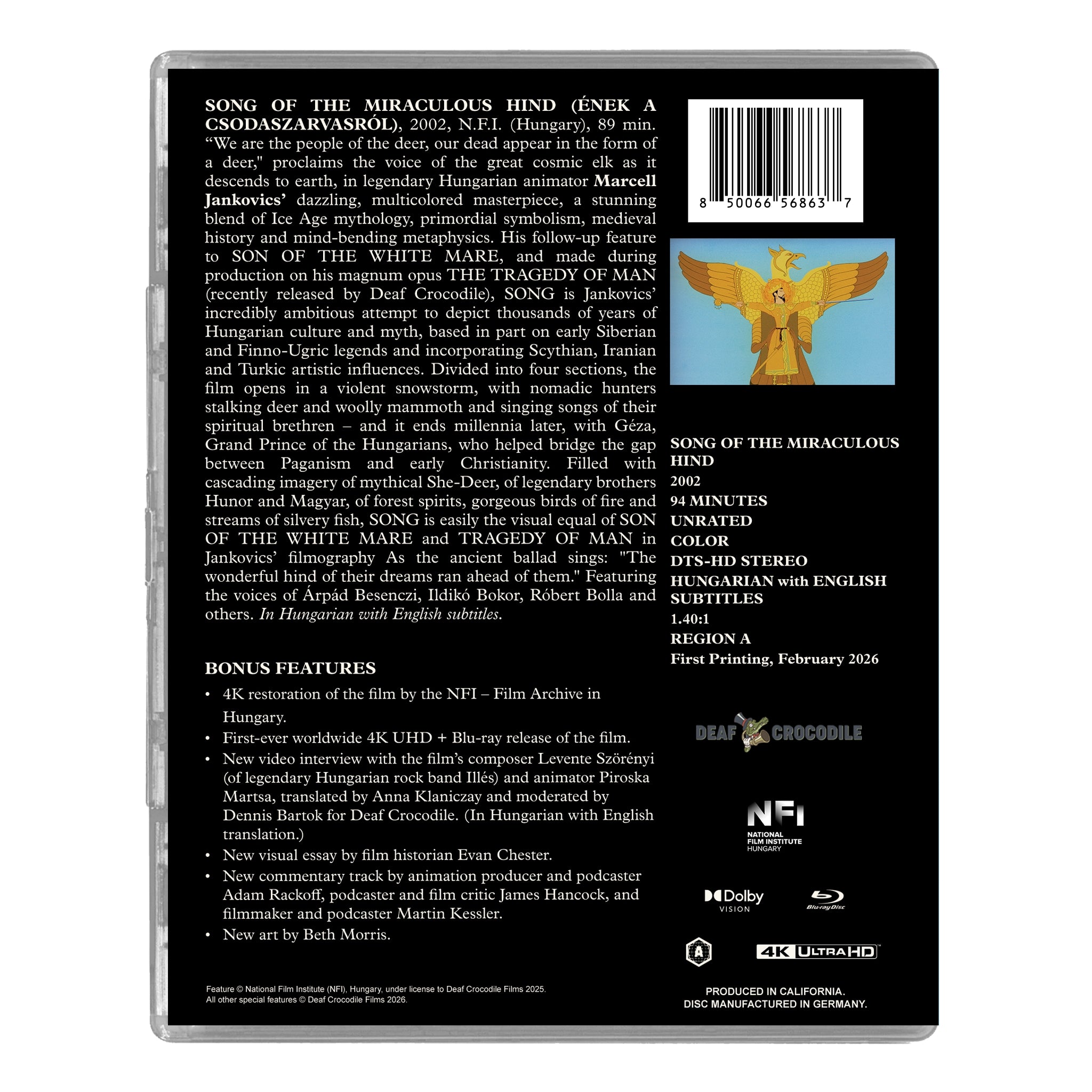Song Of The Miraculous Hind [4K UHD + Blu-ray Combo] (4K Ultra HD)