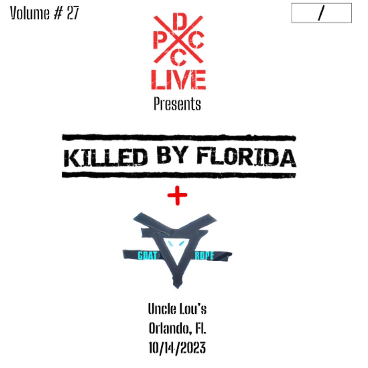 Killed By Florida & Goat Rope - DCxPC Live Vol. 27 (LP)