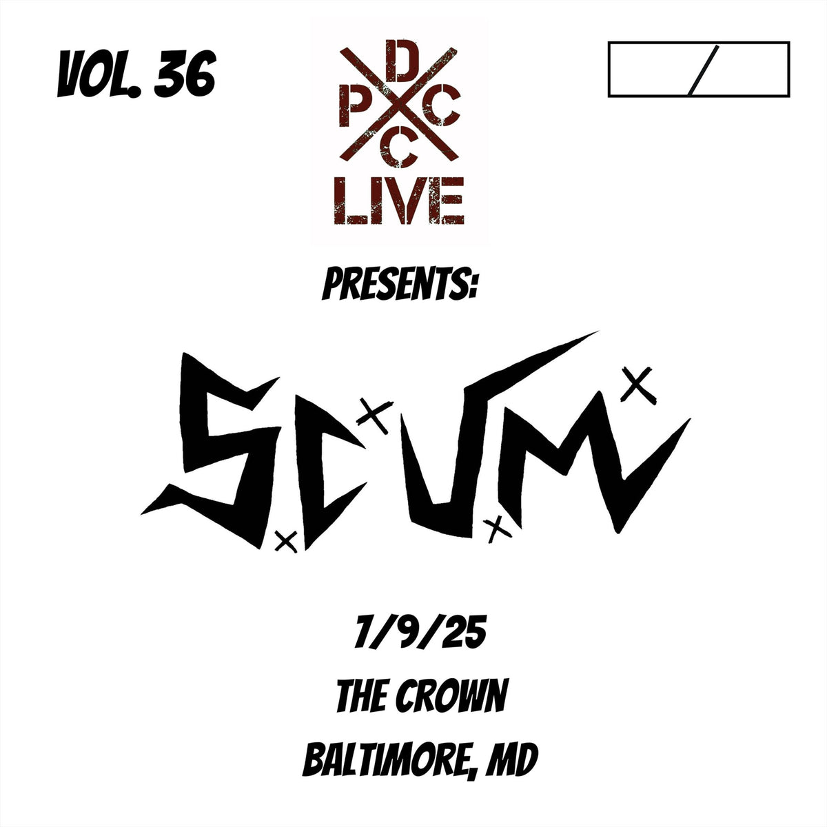 S.C.U.M.  - DCxPC Live Vol. 36 (LP)