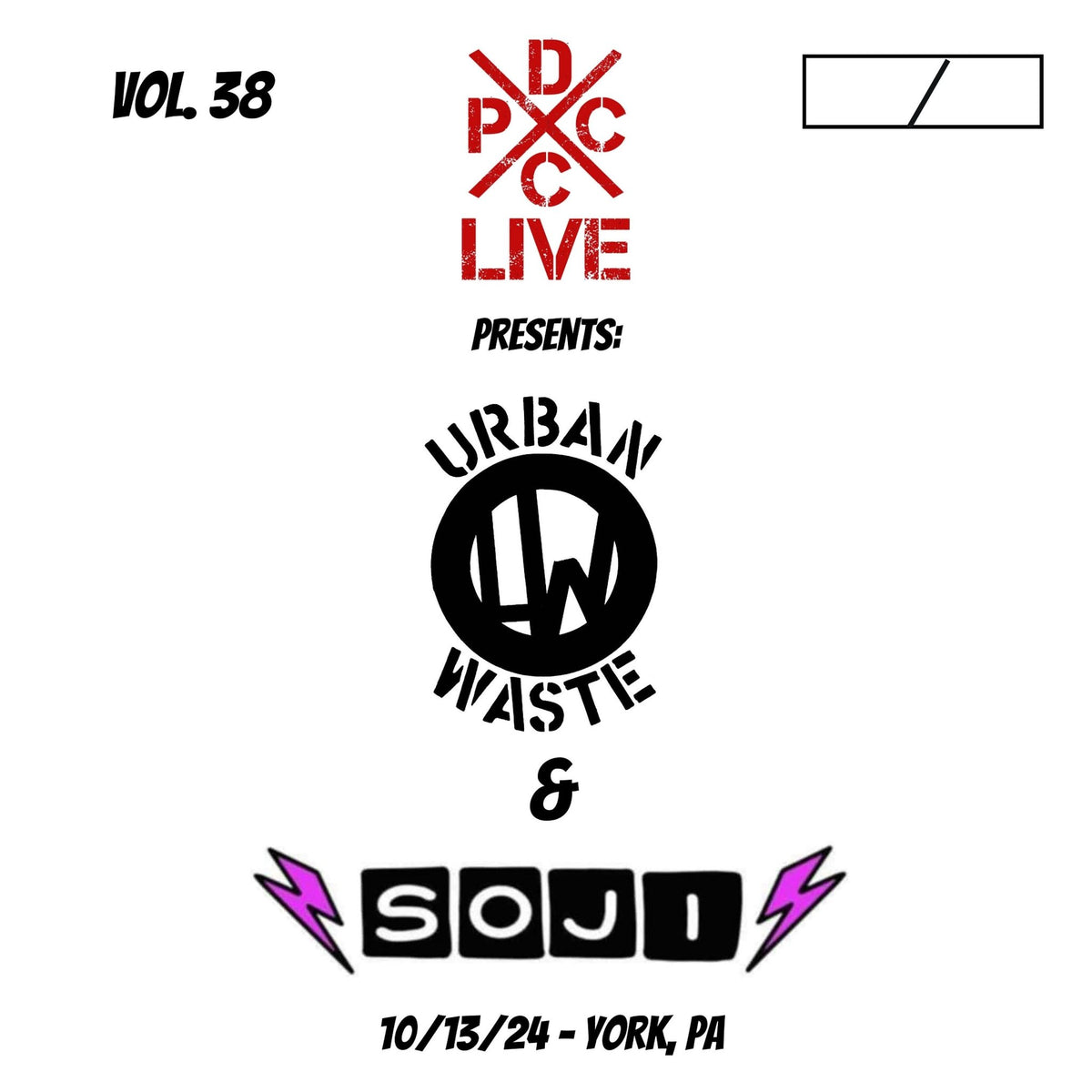 Urban Waste & Soji - DCxPC Live Vol. 38 (LP)
