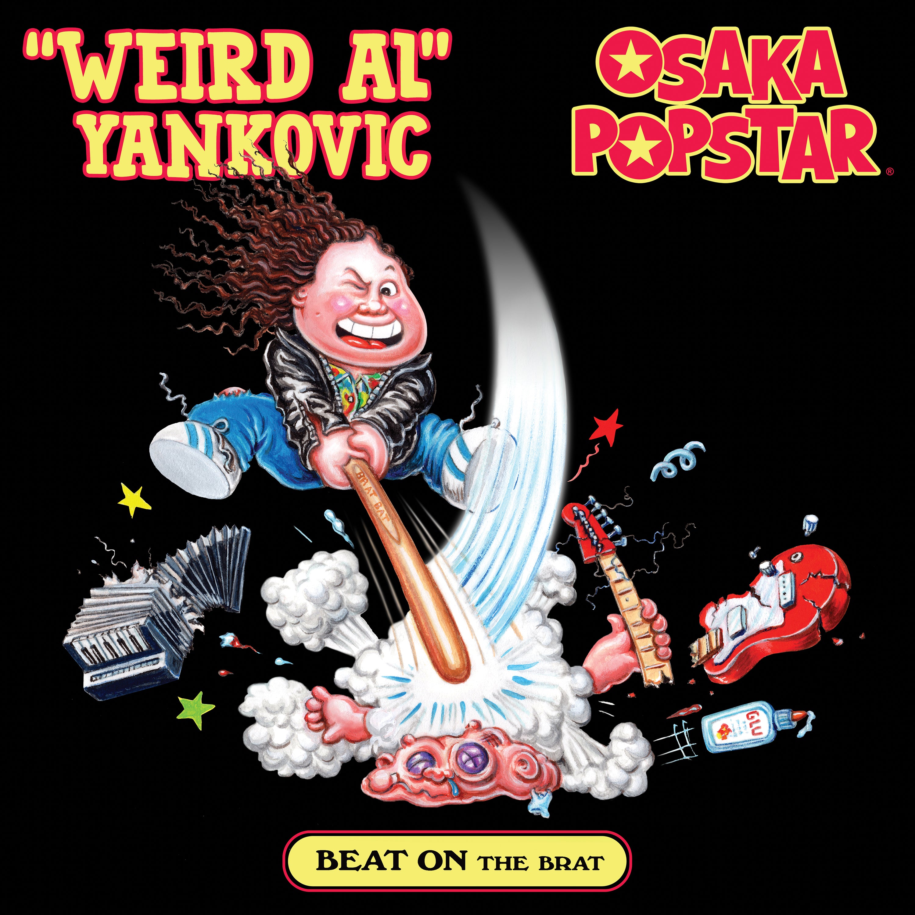 'Weird Al' Yankovic & Osaka Popstar - Beat On The Brat (Maxi Single) (Red & Black - Half & Half) (LP)