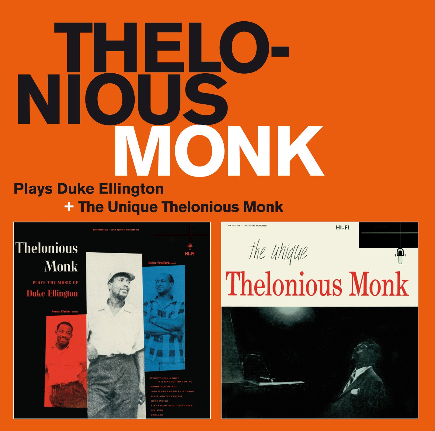 Thelonious (trio) Monk - Palys Duke Ellington + The Unique Thelonious Monk (CD)