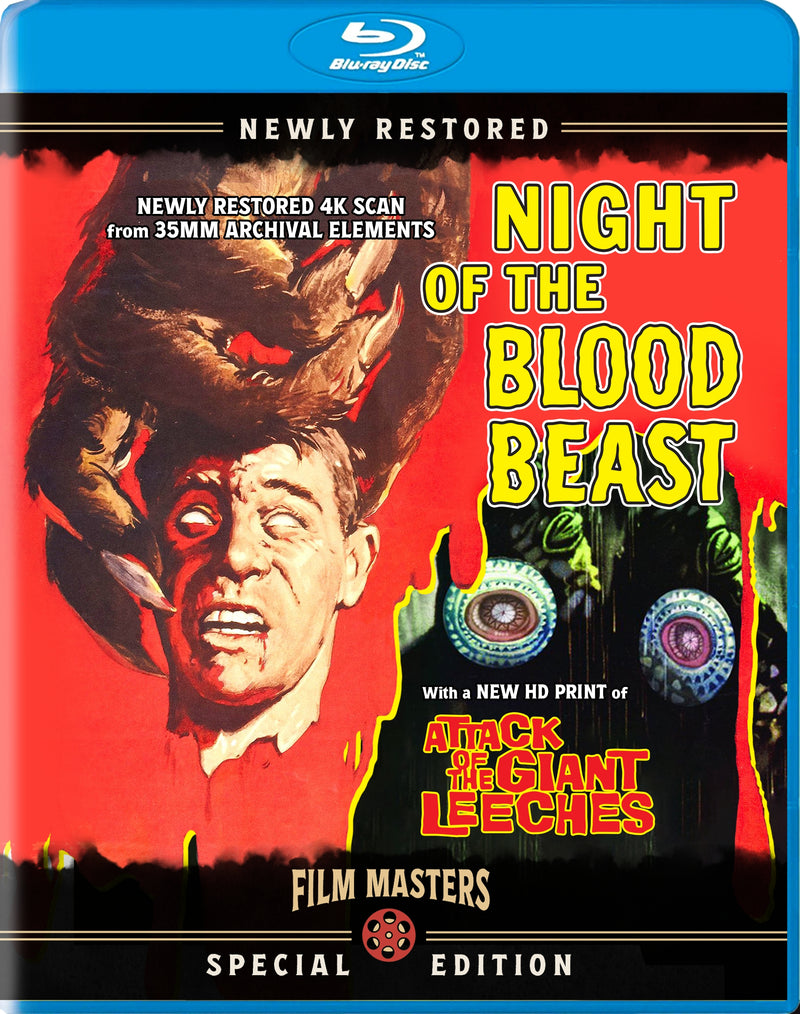 Night Of The Blood Beast (1958) With Bonus Film, Attack Of The Giant Leeches (1959) (Blu-ray)