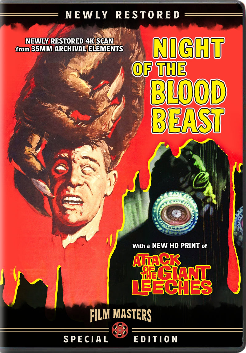 Night Of The Blood Beast (1958) With Bonus Film, Attack Of The Giant Leeches (1959) (DVD)