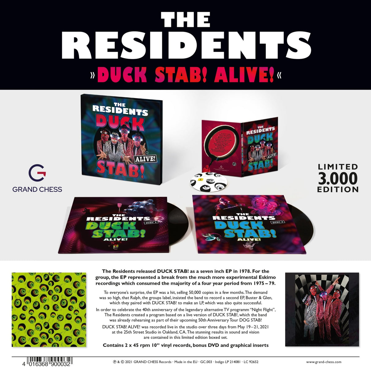 The Residents - Duck Stab! Alive! (2-10" LPs + DVD) (Limited Edition of 3,000 Copies) (LP)