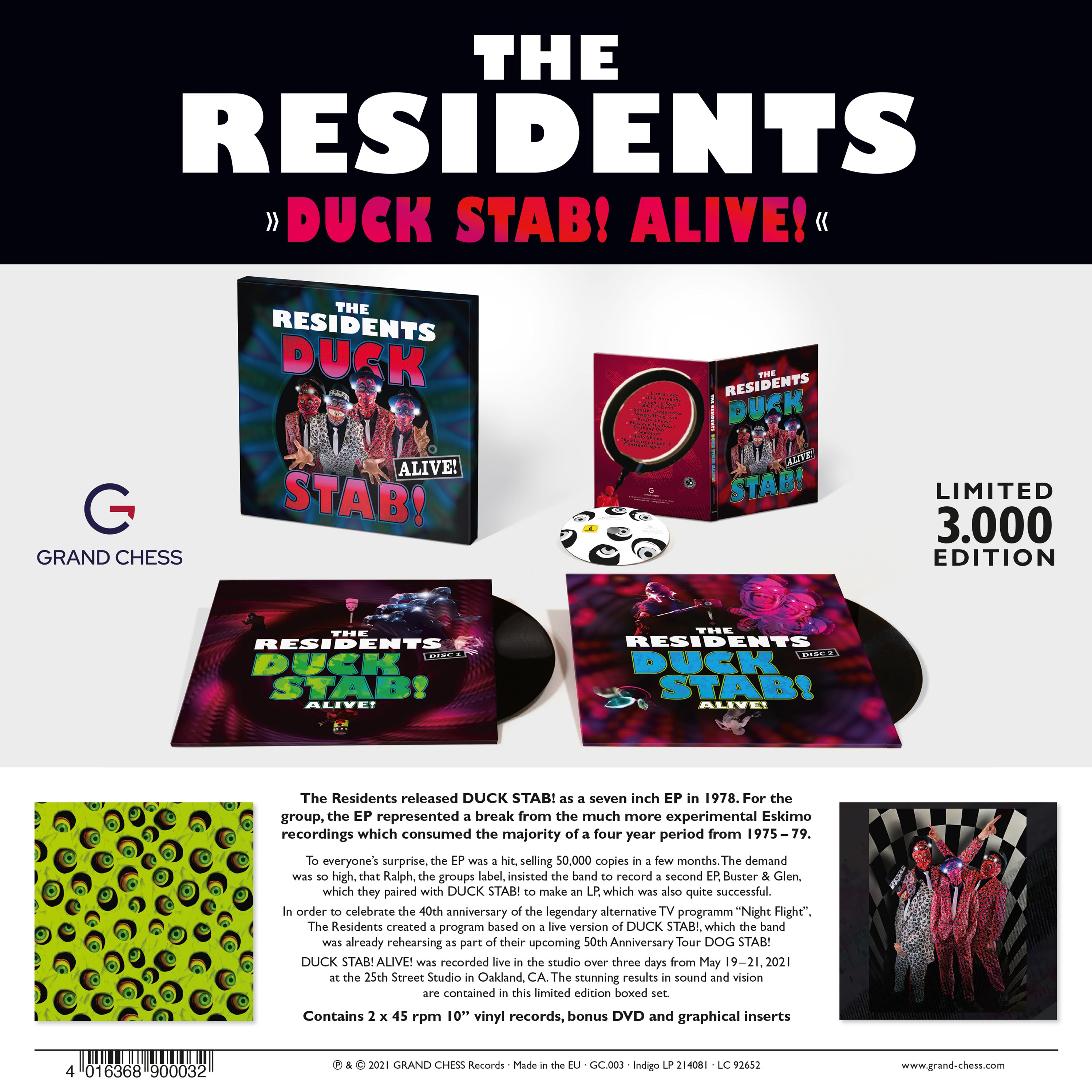 The Residents - Duck Stab! Alive! (2-10" LPs + DVD) (Limited Edition of 3,000 Copies)