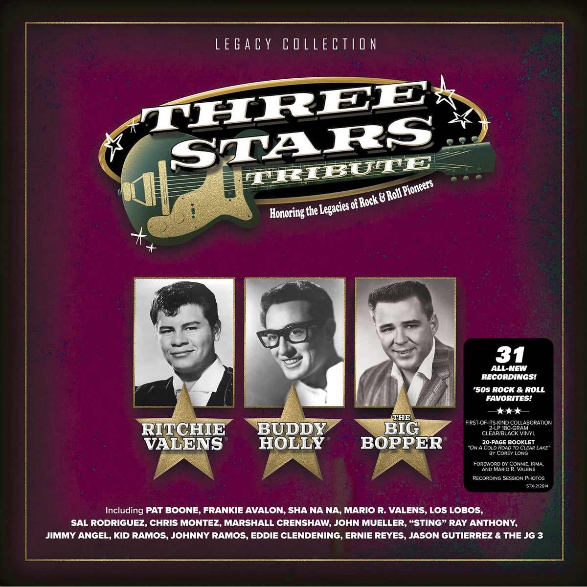 Pat Boone - Three Stars Tribute (Clear/Black vinyl) (LP)