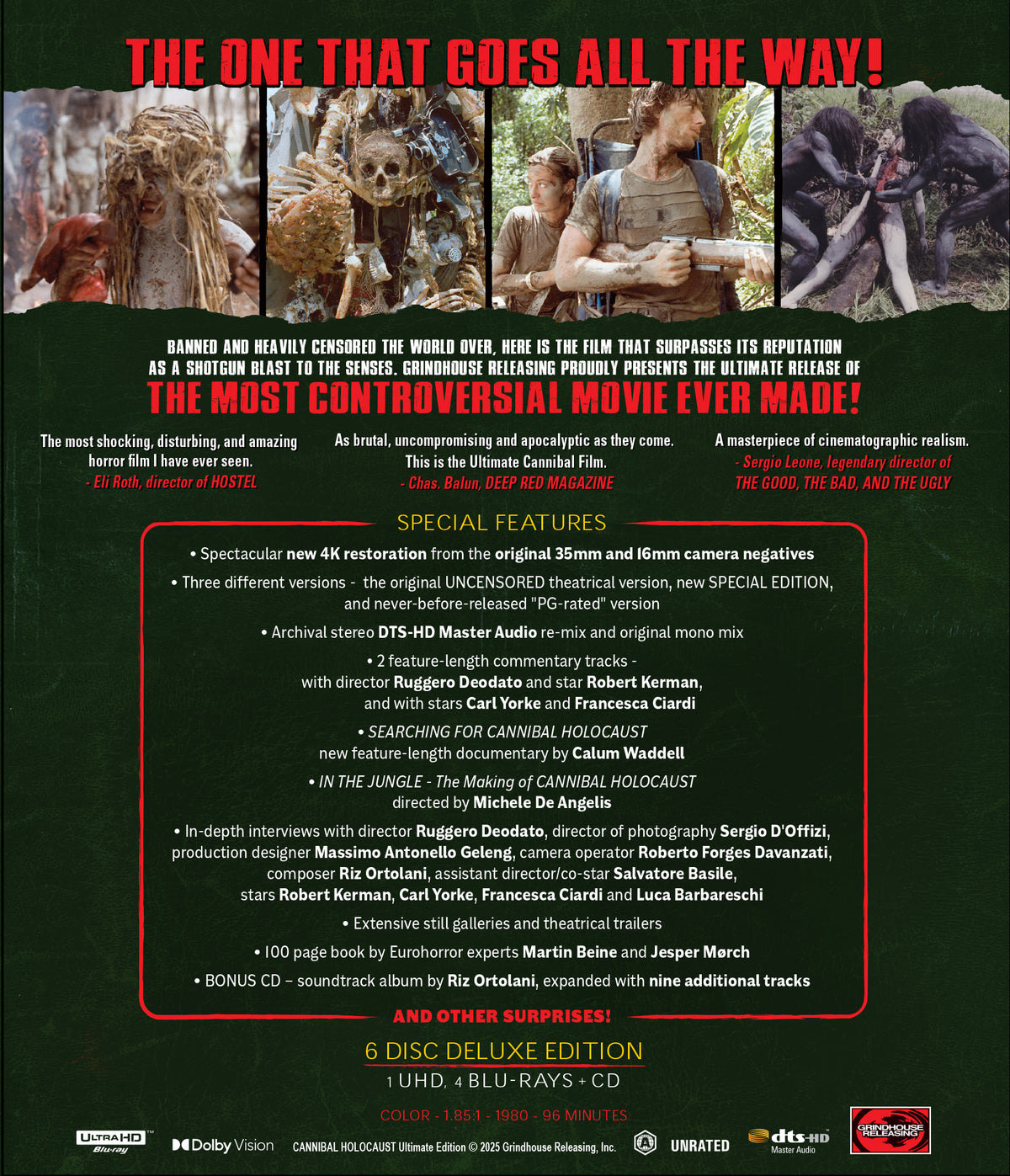 Cannibal Holocaust (6-Disc Ultimate Edition Box Set) (4K Ultra HD) PREORDER