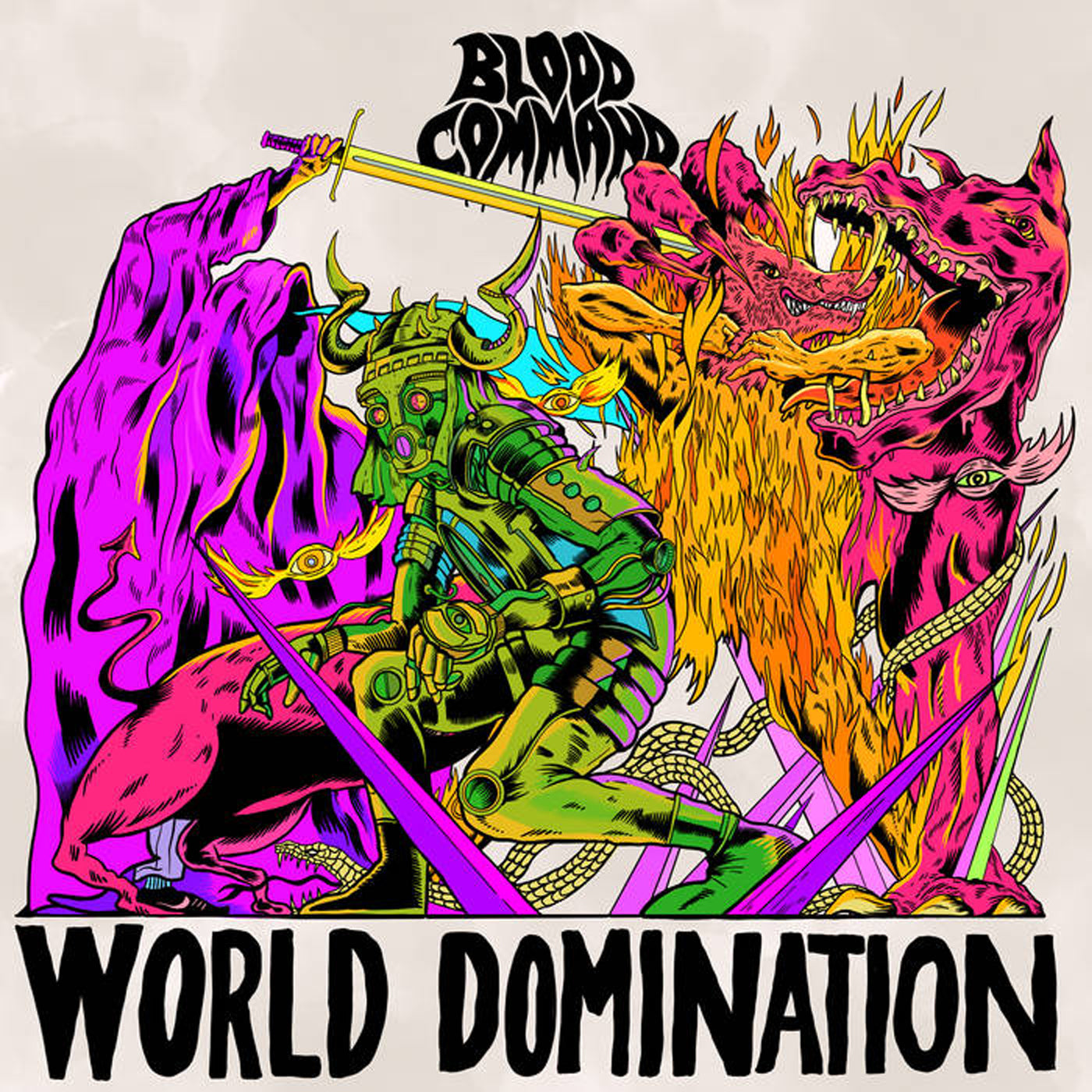 Blood Command - World Domination (Glow In The Dark Vinyl) (LP)