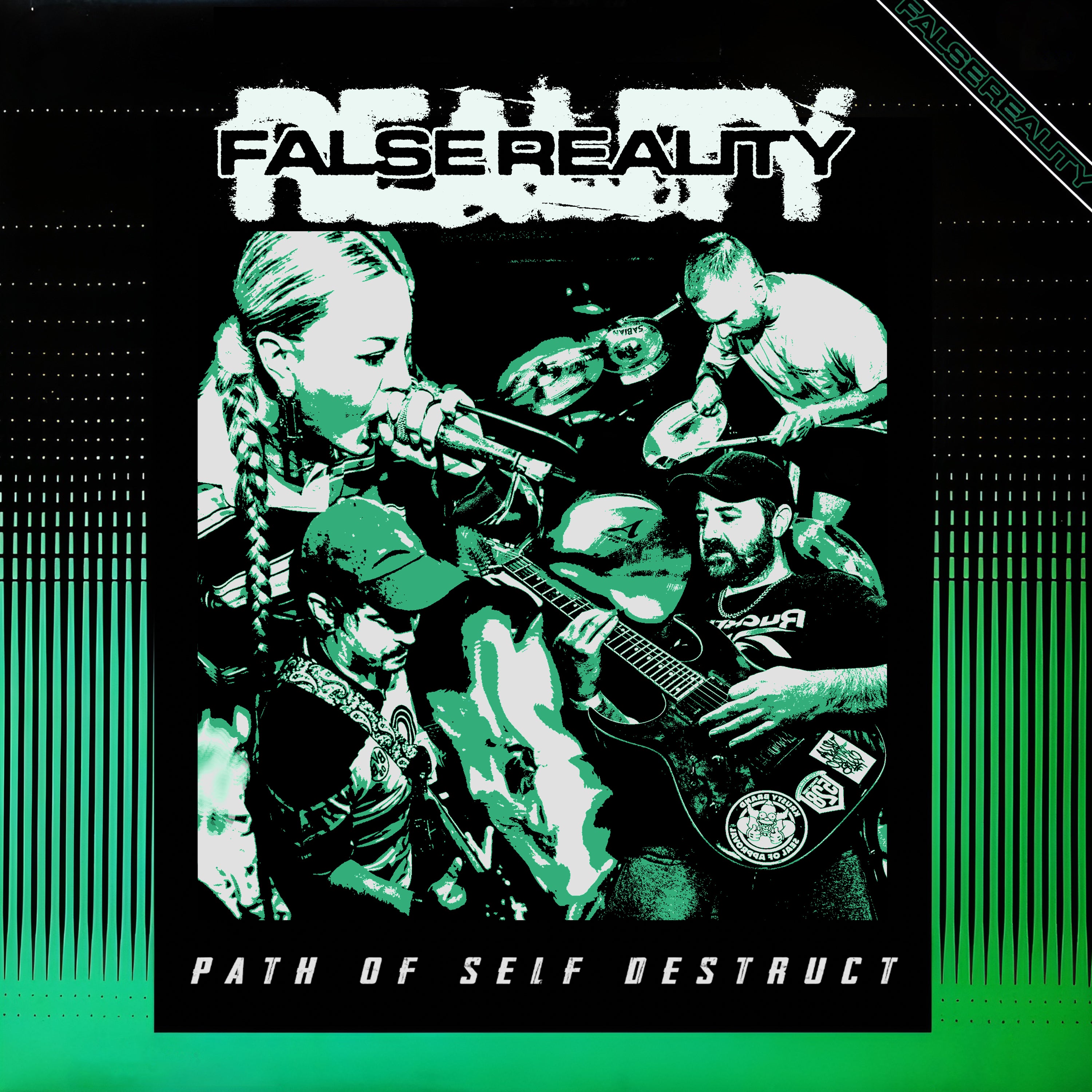 False Reality - Path Of Self Destruct (Transparent Green Vinyl) (LP)