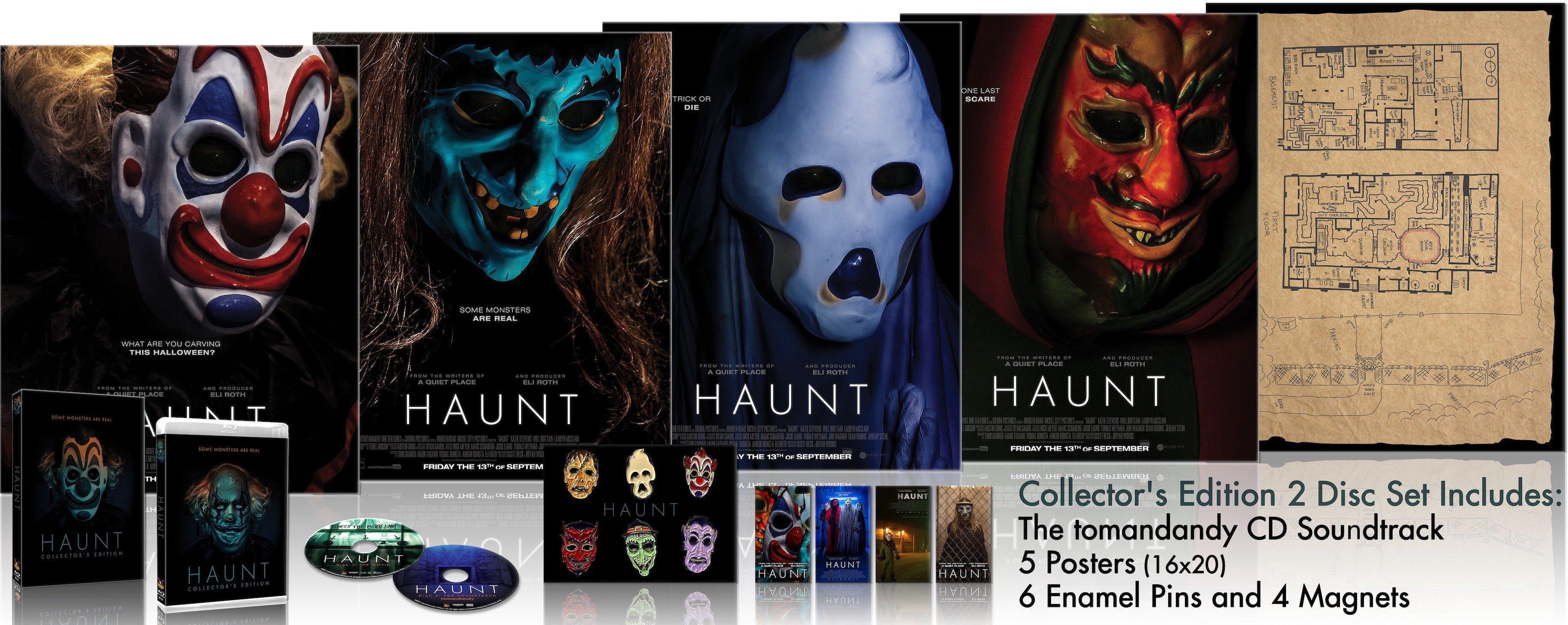 Haunt [Collector's Edition Box Set with Posters + Pins + Magnets] (Blu-ray + Soundtrack CD)