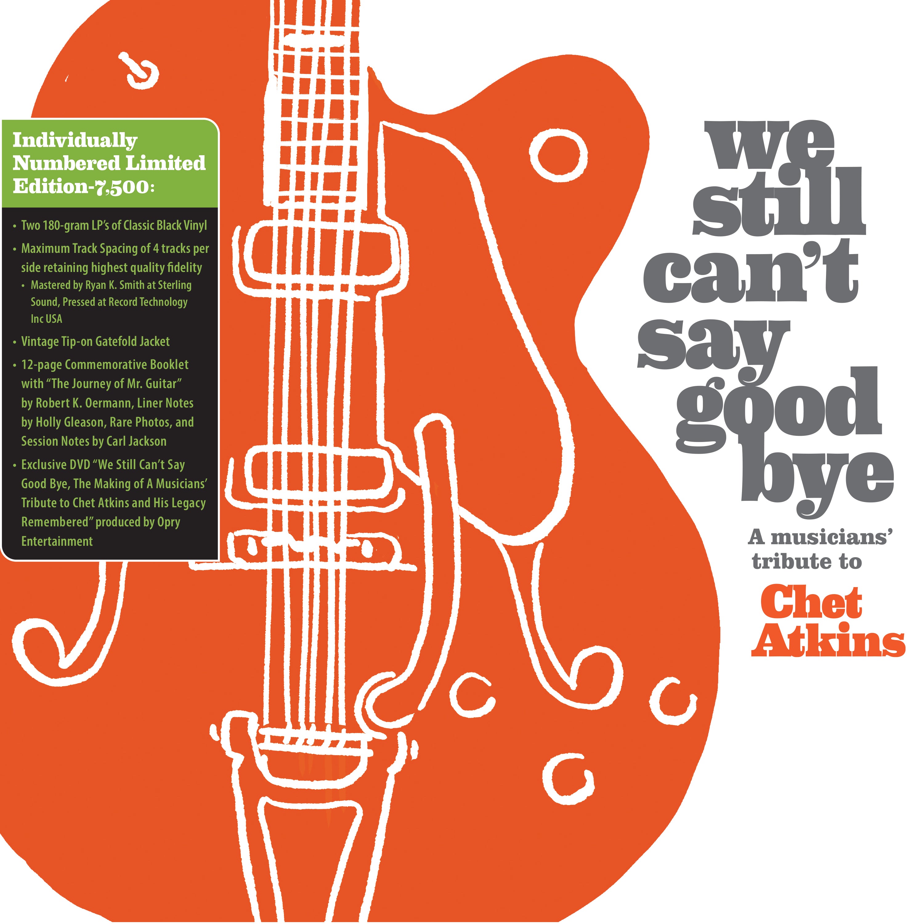 We Still Can't Say Goodbye: A Musicians' Tribute To Chet Atkins (disc Black Vinyl Limited Edition (LP)