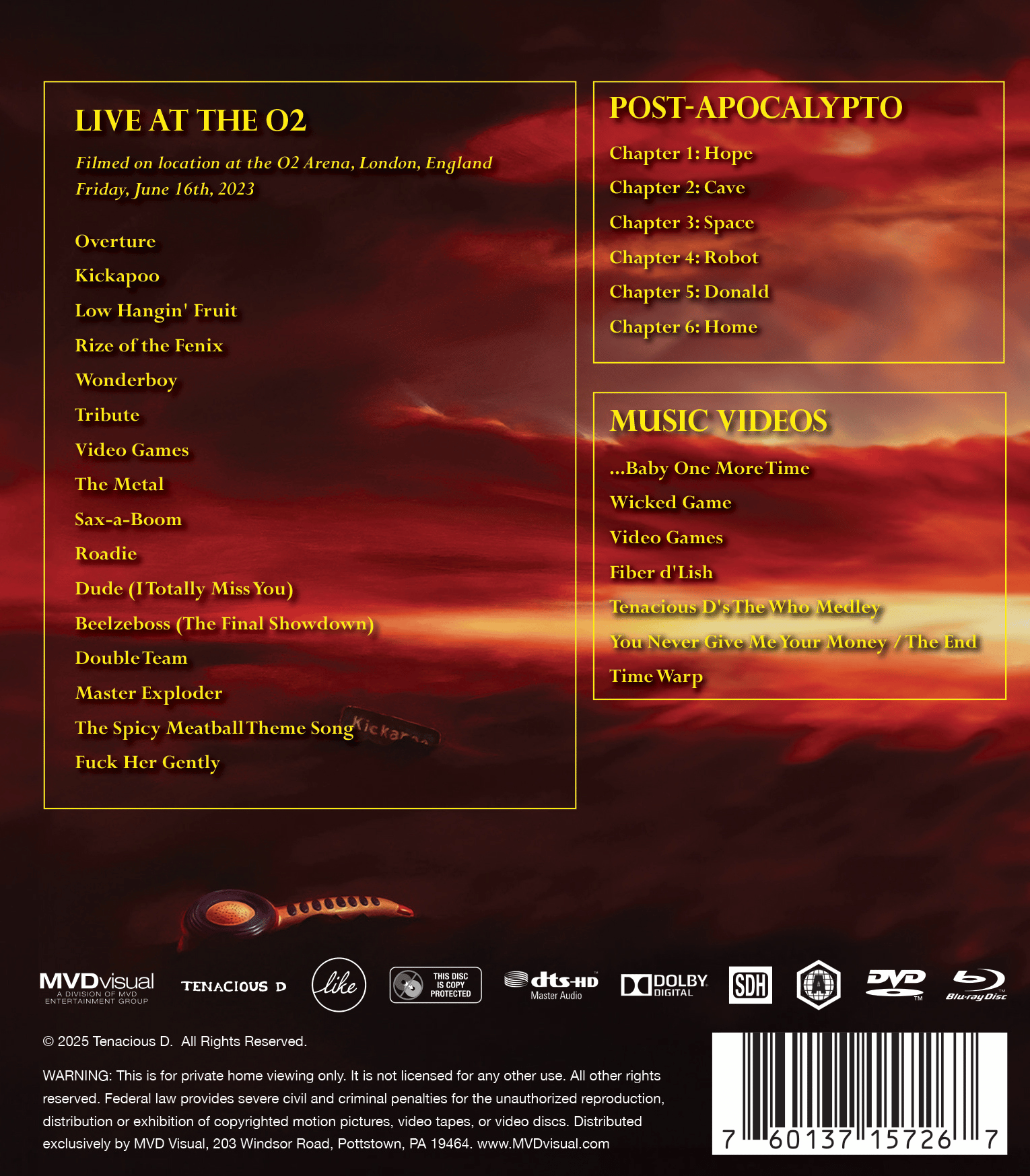 Tenacious D - The Complete Masterworks Vol. 3 (Blu-ray + DVD Combo Pack)