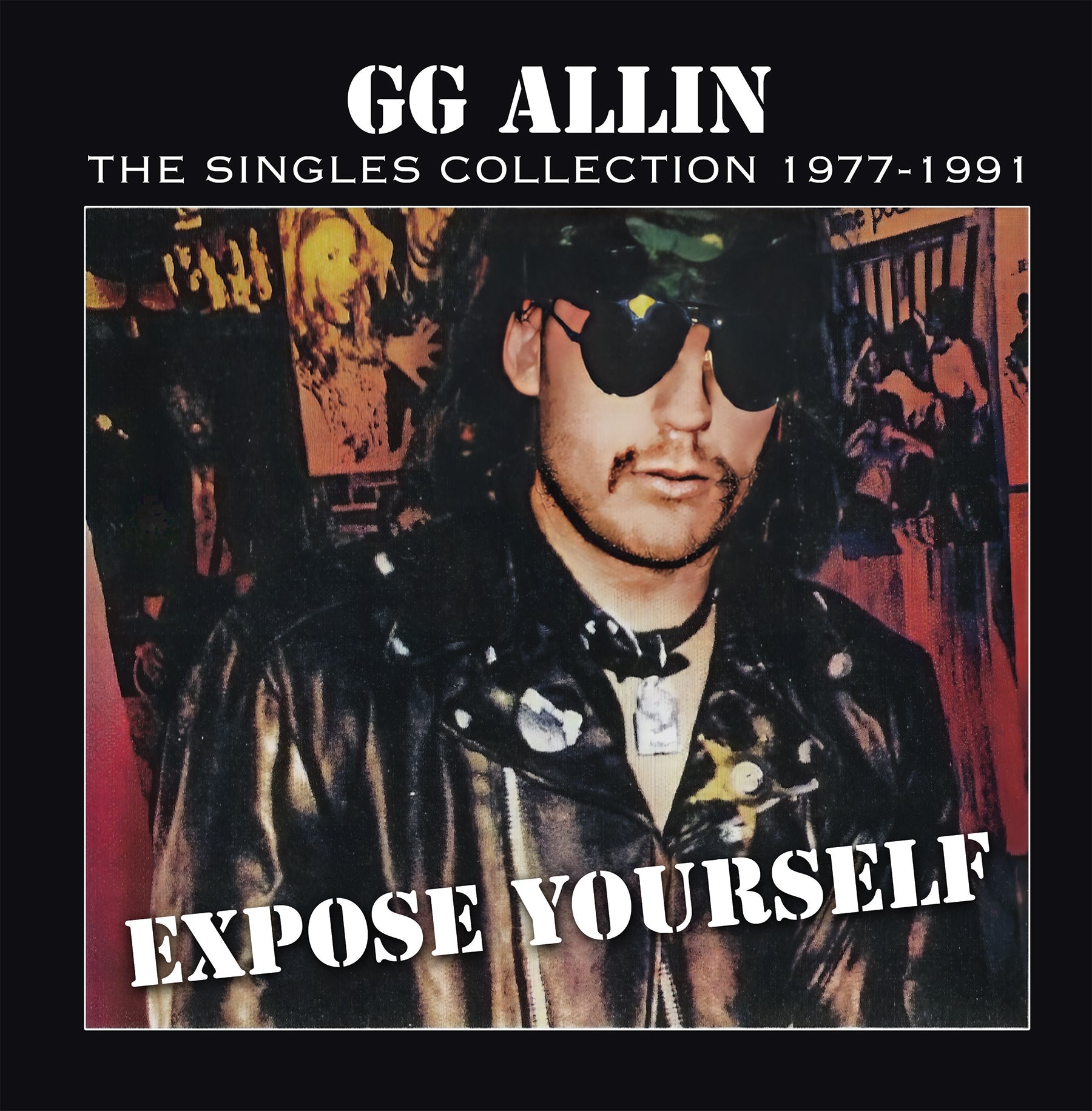 GG Allin - Expose Yourself: The Singles Collection 1977-1991 (Indie Exclusive Mars Attacks Variant) (LP)