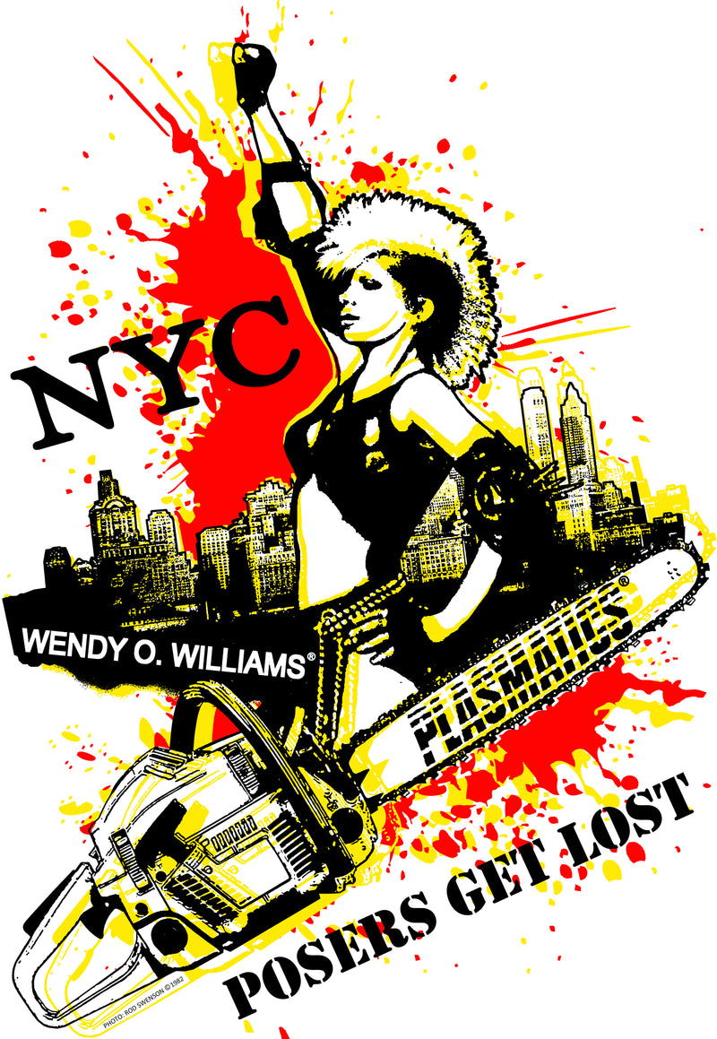 Wendy O. Williams & The Plasmatics - NYC Posers Get Lost (Girly Medium) (TSHIRT)