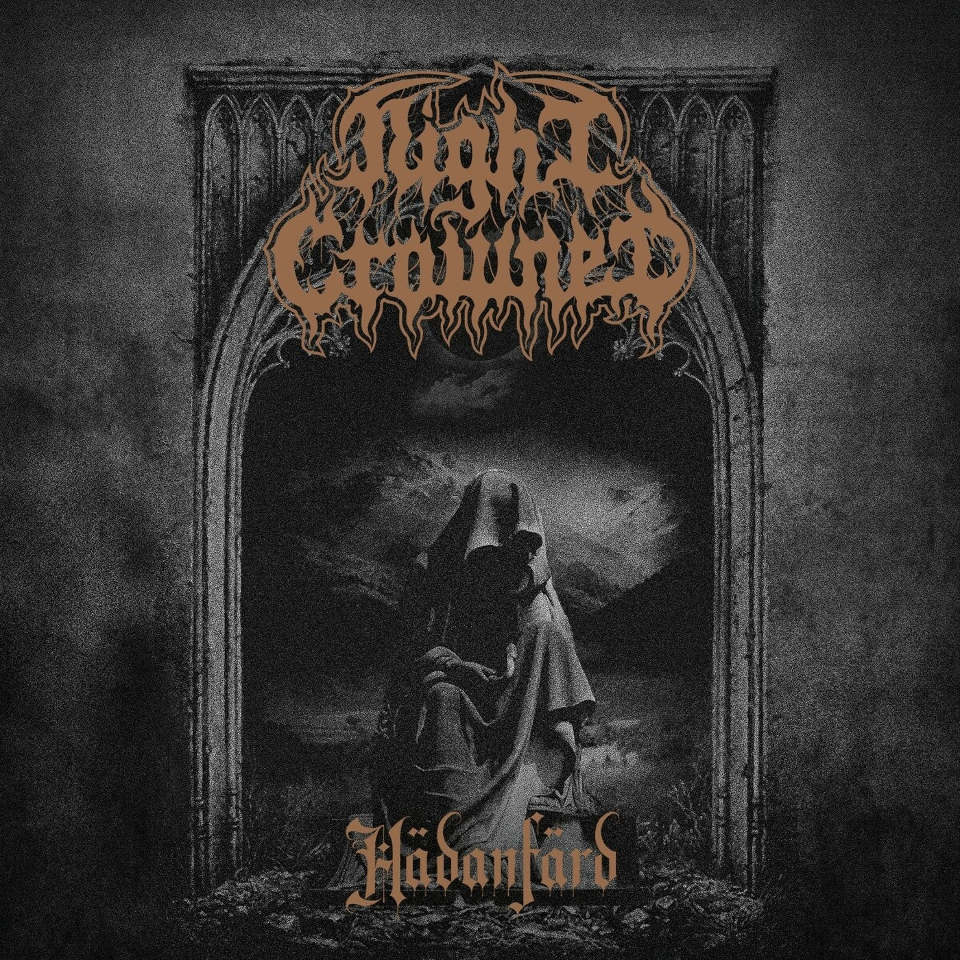 Night Crowned - Hädanfärd (Limited Ghost Silver Marble Vinyl) (LP)