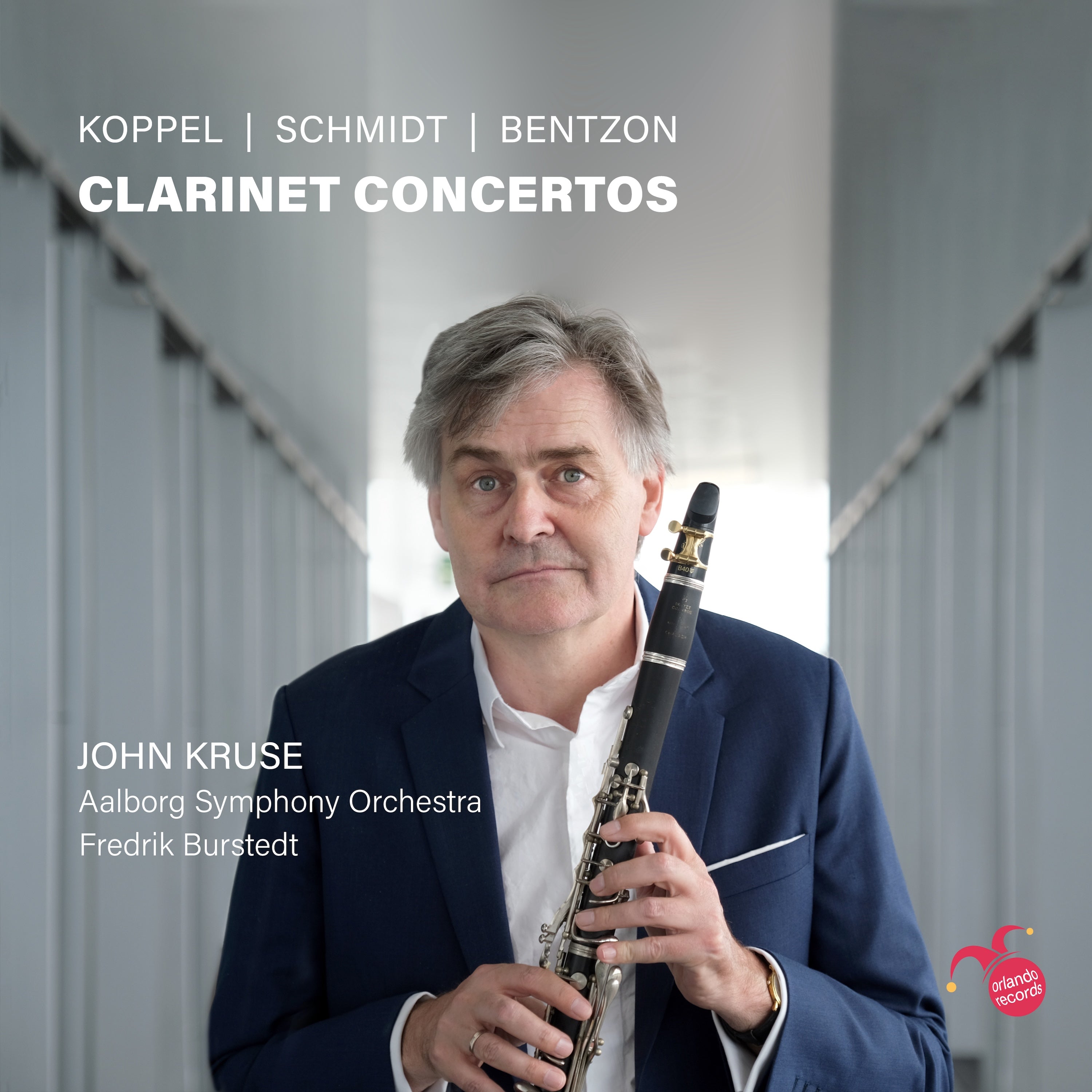 John Kruse & The Aalborg Symphony Orchestra - Koppel, Schmidt & Bentzon: Clarinet Concertos (CD)