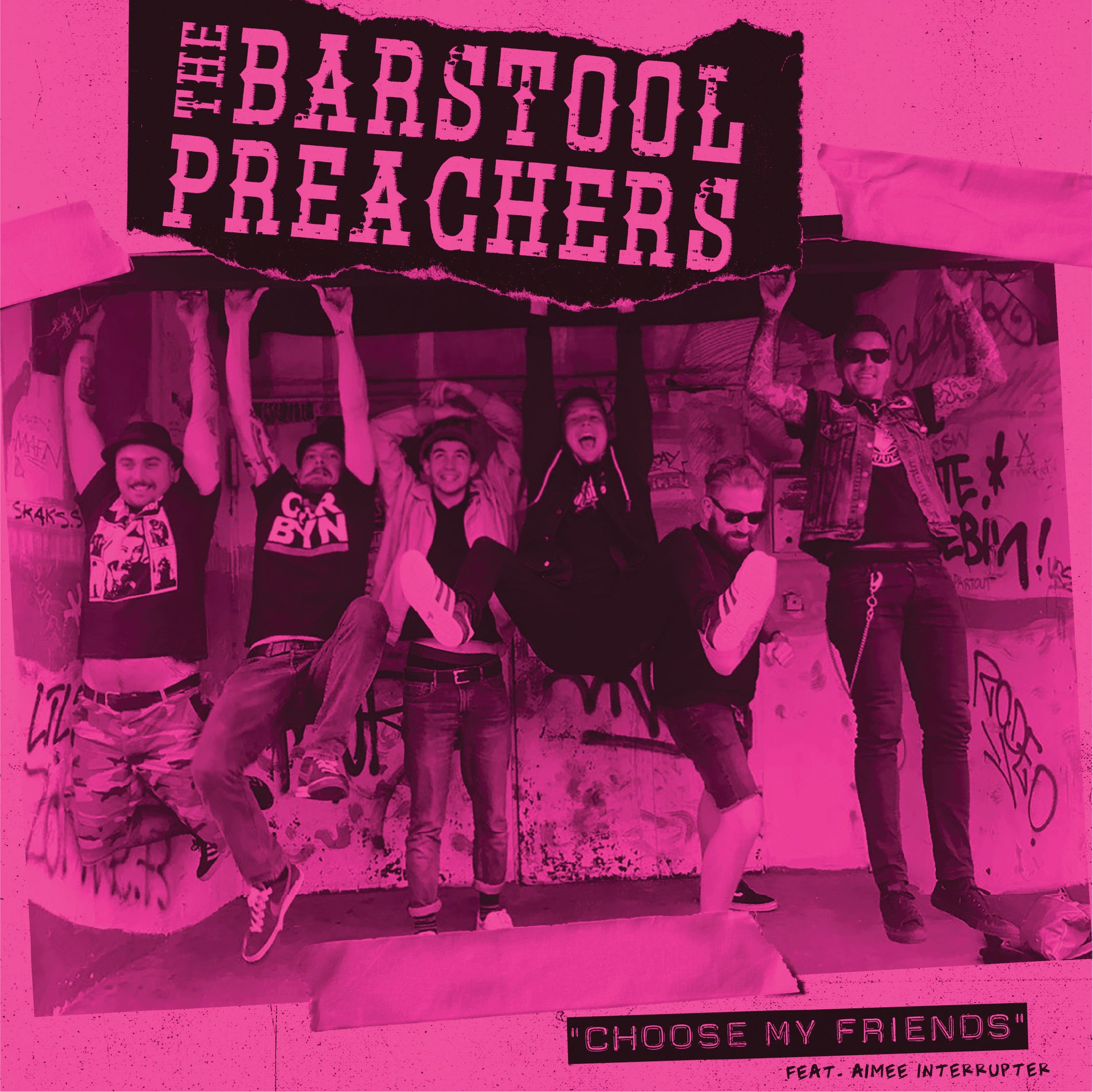 The Barstool Preachers - Choose My Friends / Raced Through Berlin (pink Vinyl) (7 INCH)