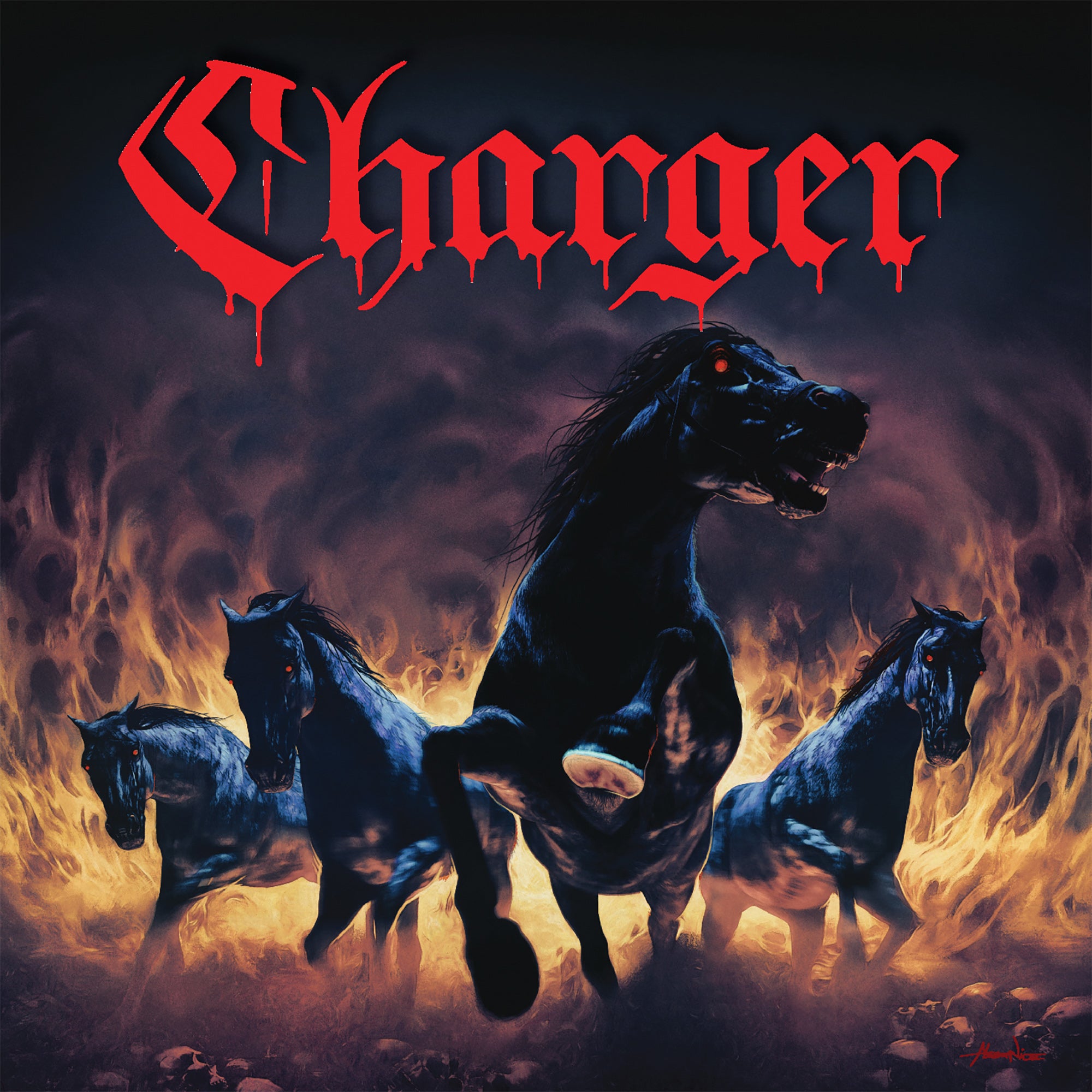 Charger - Rollin' / Summon (blood Red Vinyl) (7 INCH)