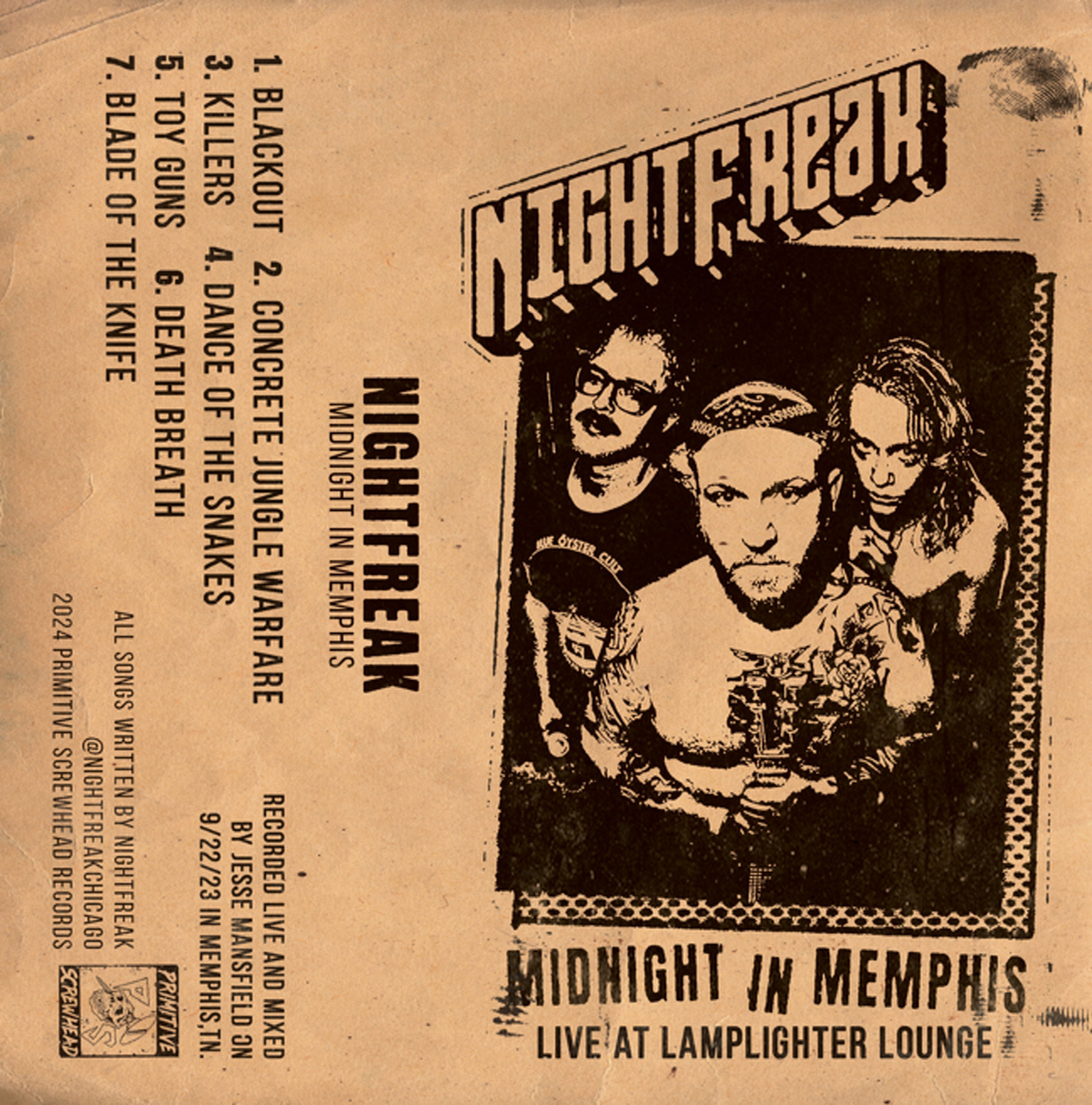 Nightfreak - Midnight In Memphis (CASSETTE)