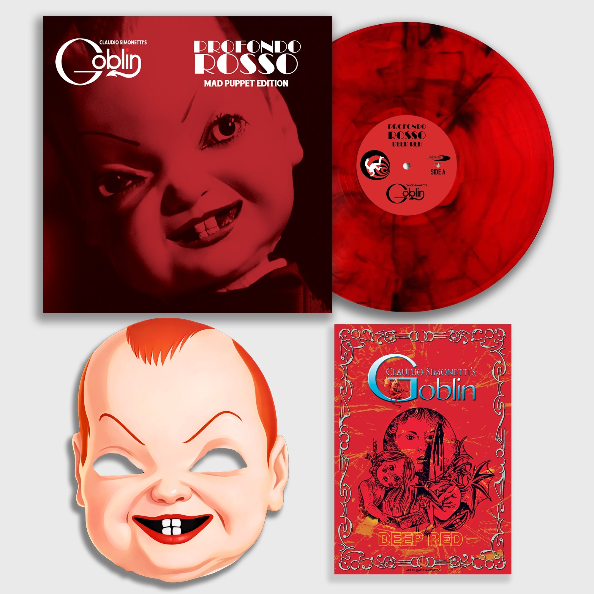 【新品】headlockstudio Deep Red Mad Puppet HEADLOCK DEEP RED MAD PUPPET by KNUCKLE x Headlock Studio x Unbox