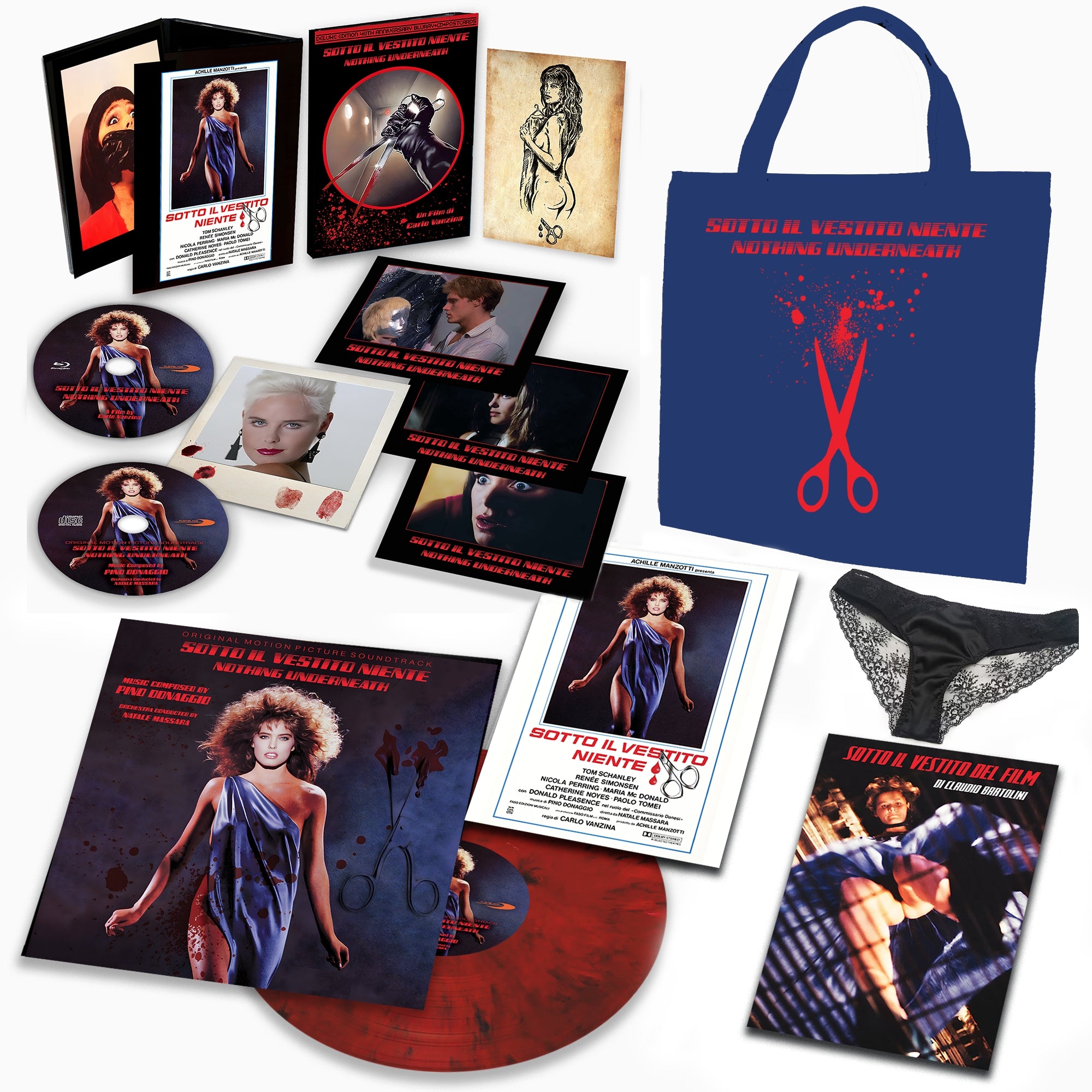 Carlo Vanzina - Nothing Underneath (Sotto Il Vestito Niente): 40th Anniversary Limited Deluxe Bag (Blu-Ray/CD)