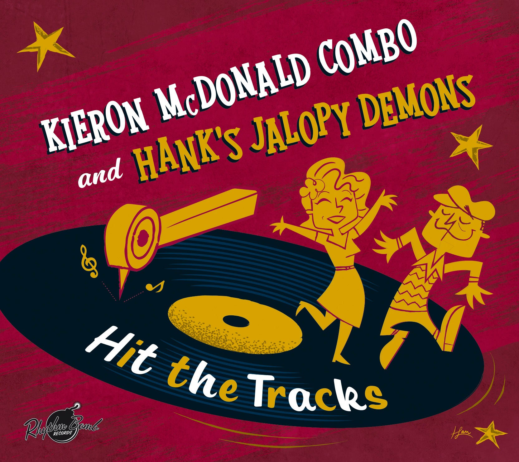 Kieron Mcdonald Combo & Hank's Jalopy Demons - Hit The Tracks (LP)
