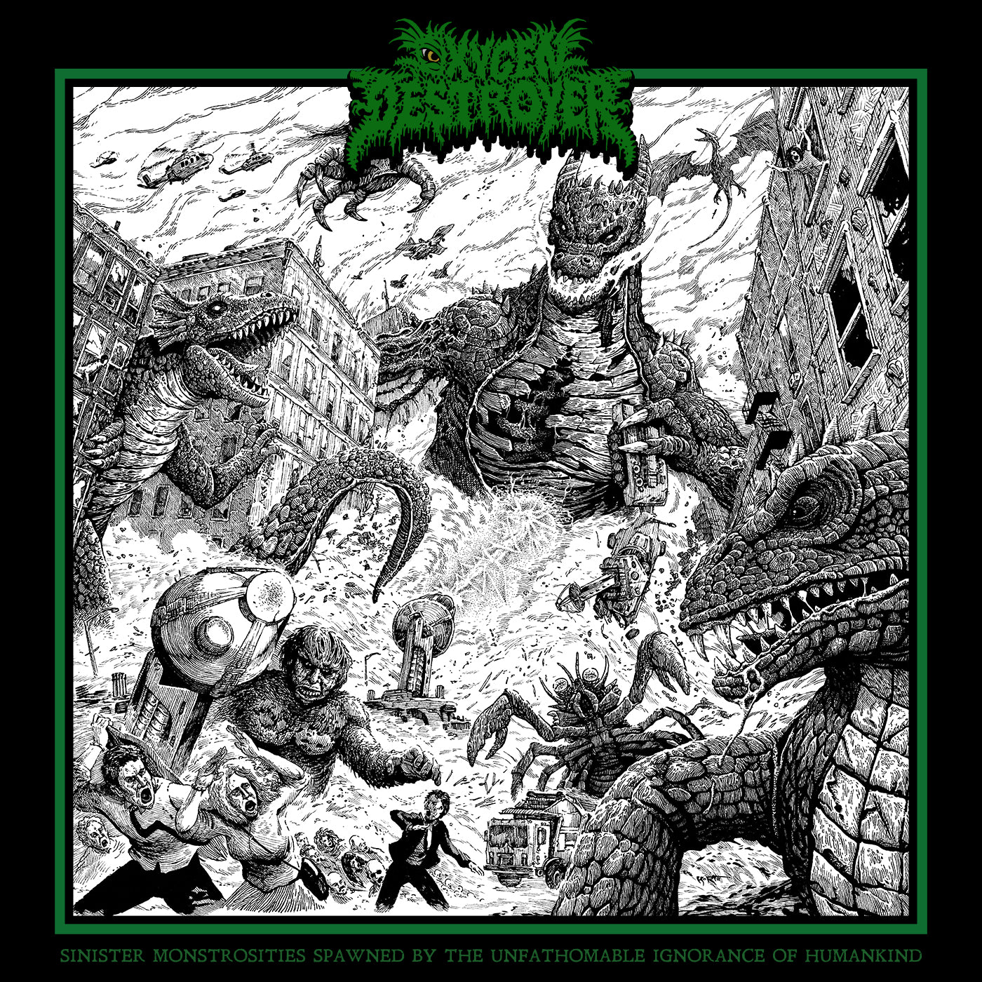 Oxygen Destroyer - Sinister Monstrosities Spawned By The Unfathomable Ignorance Of Humankind [Atomic Breath Purple Vinyl] (LP)