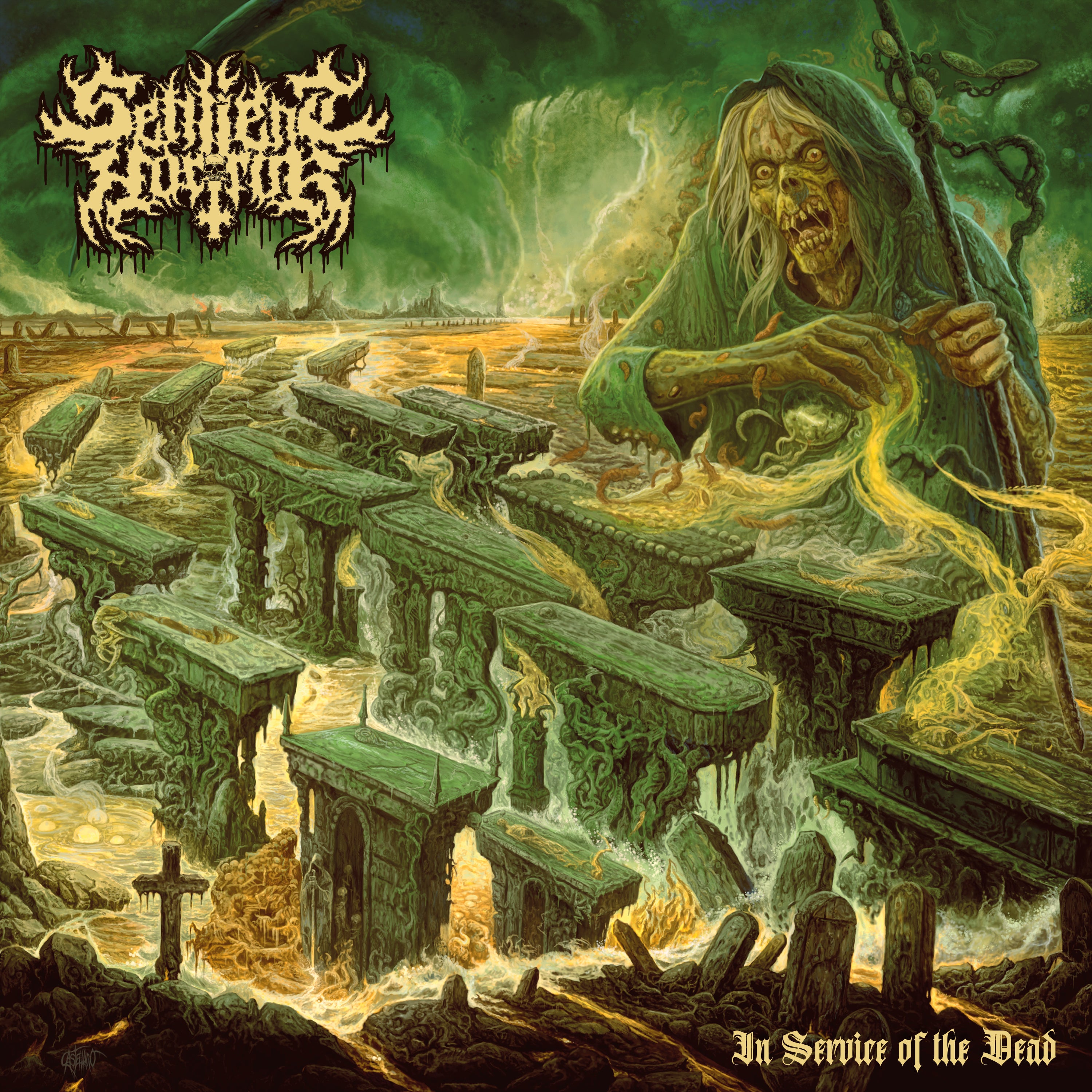 Sentient Horror - In Service Of The Dead (Green Vinyl) (LP)