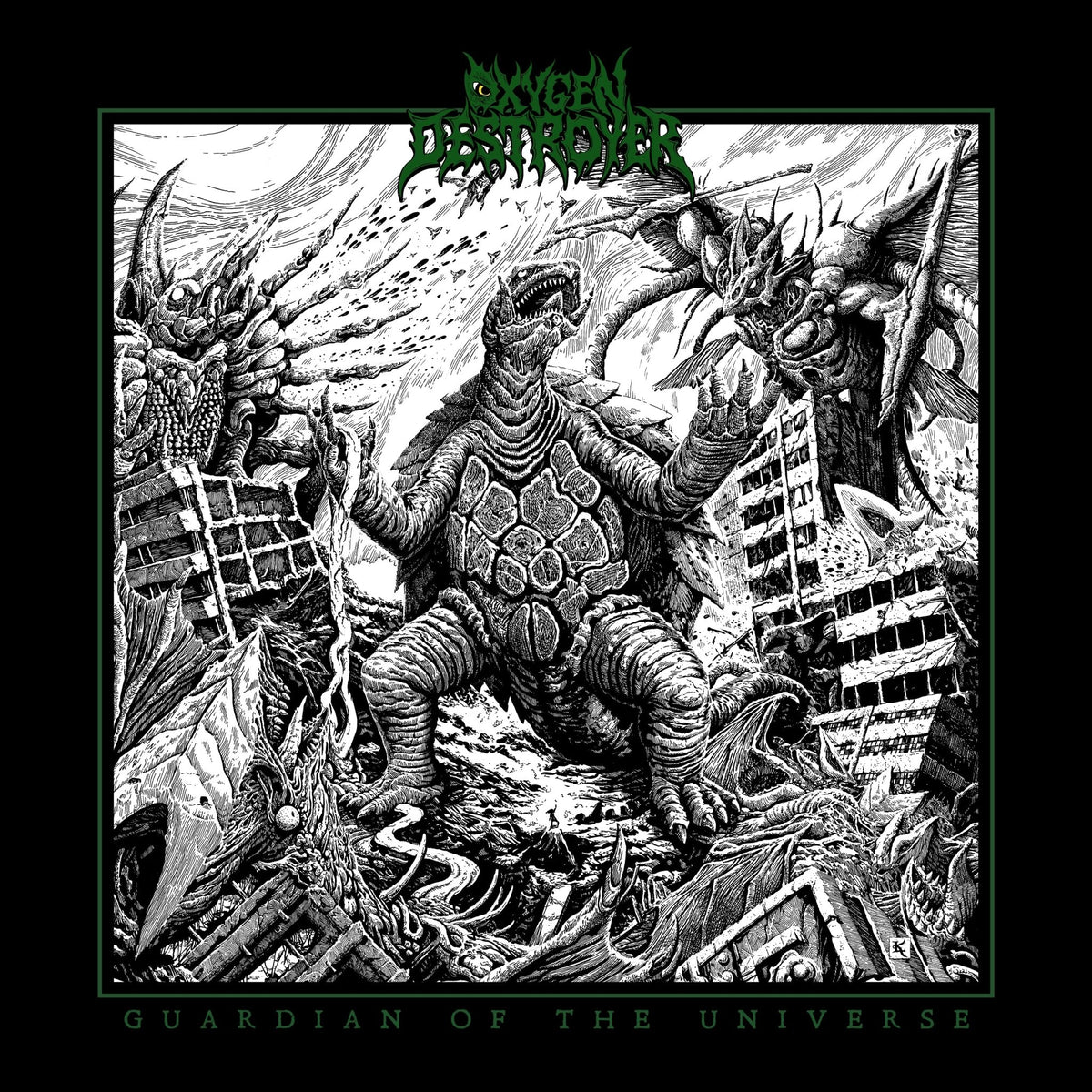Oxygen Destroyer - Guardian Of The Universe (Marble Green Vinyl) (LP)