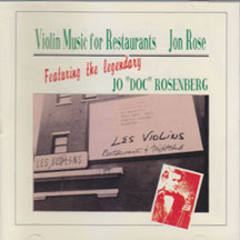 Jon Rose - Violin Music For Restaurants (CD)