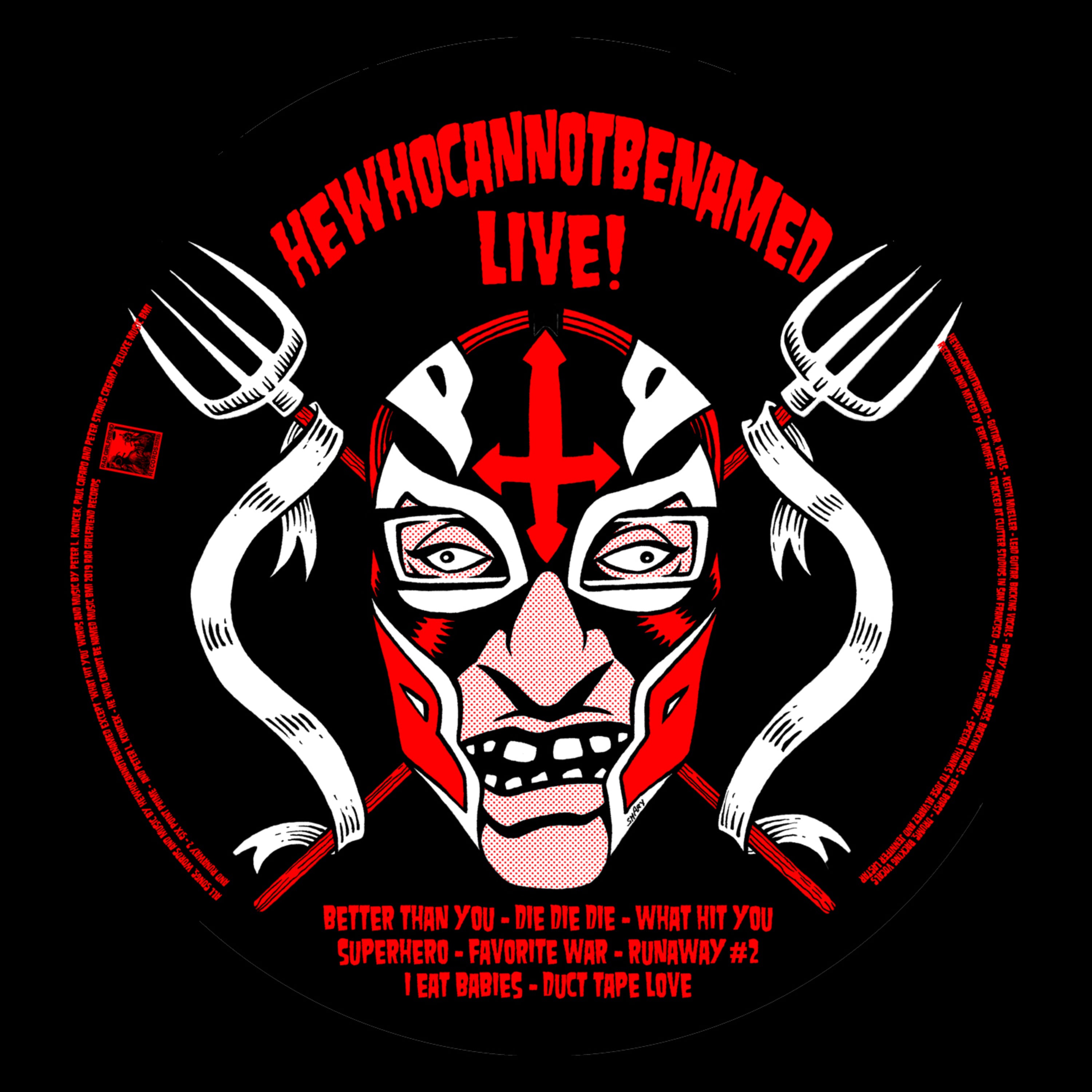 He Who Cannot Be Named & Pink Lincolns - Live!/Live At The Emerald (Split Picture Disc) (LP)