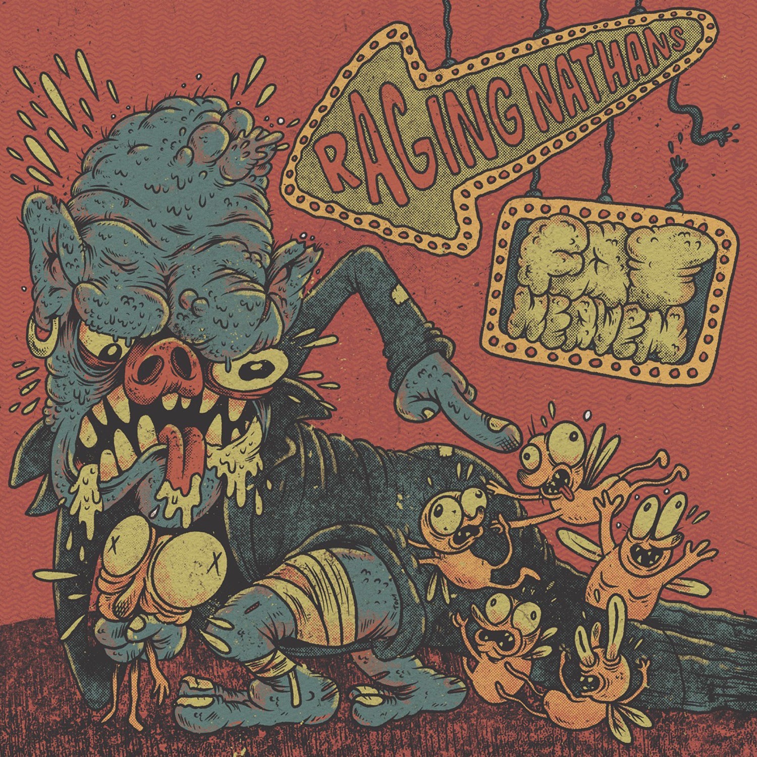 The Raging Nathans & Fat Heaven - Split (7 INCH)