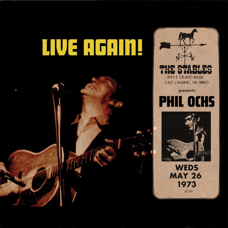 Phil Ochs - Live Again! Recorded Saturday May 26, 1973 At The Stables (CD)