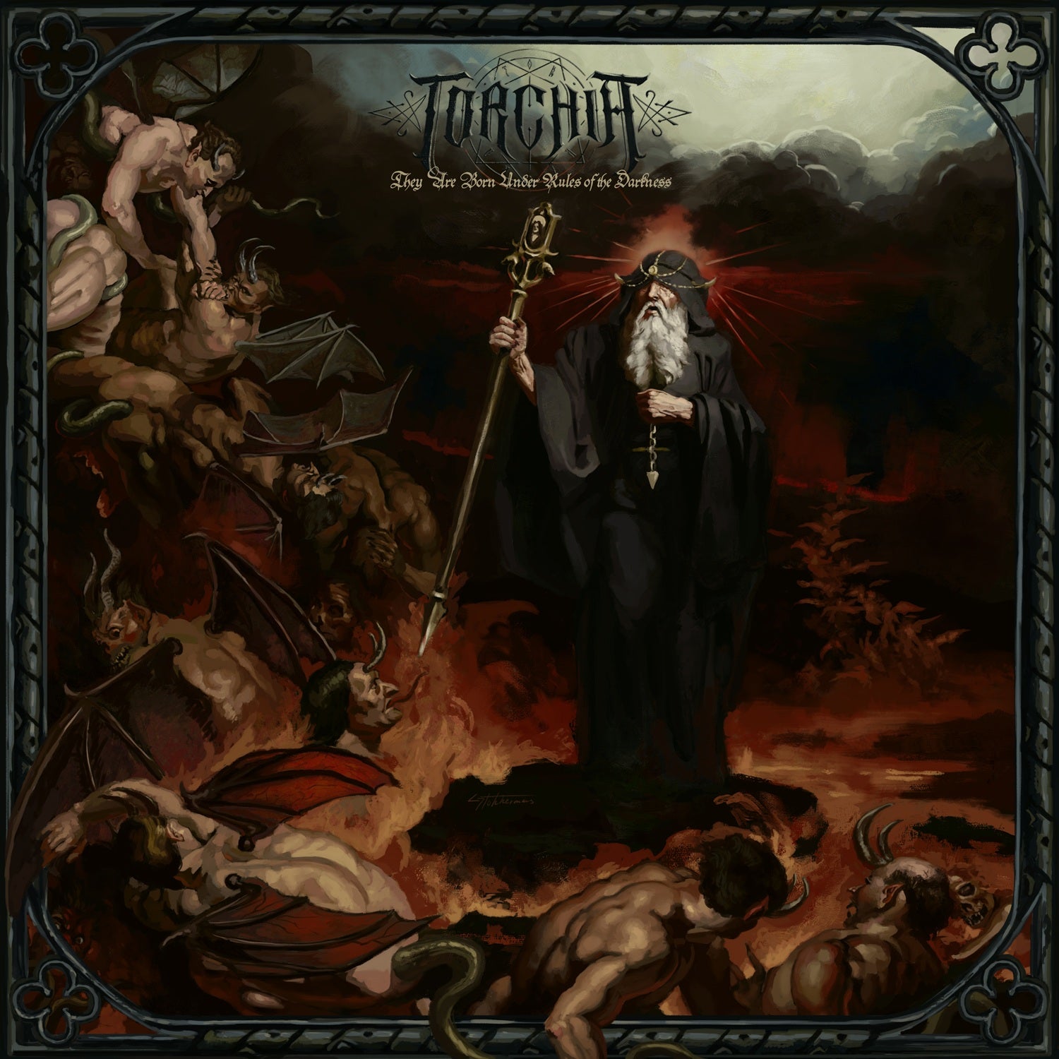 Torchia - They Are Born Under Rules Of The Darkness (Marble Bronze Vinyl) (LP)
