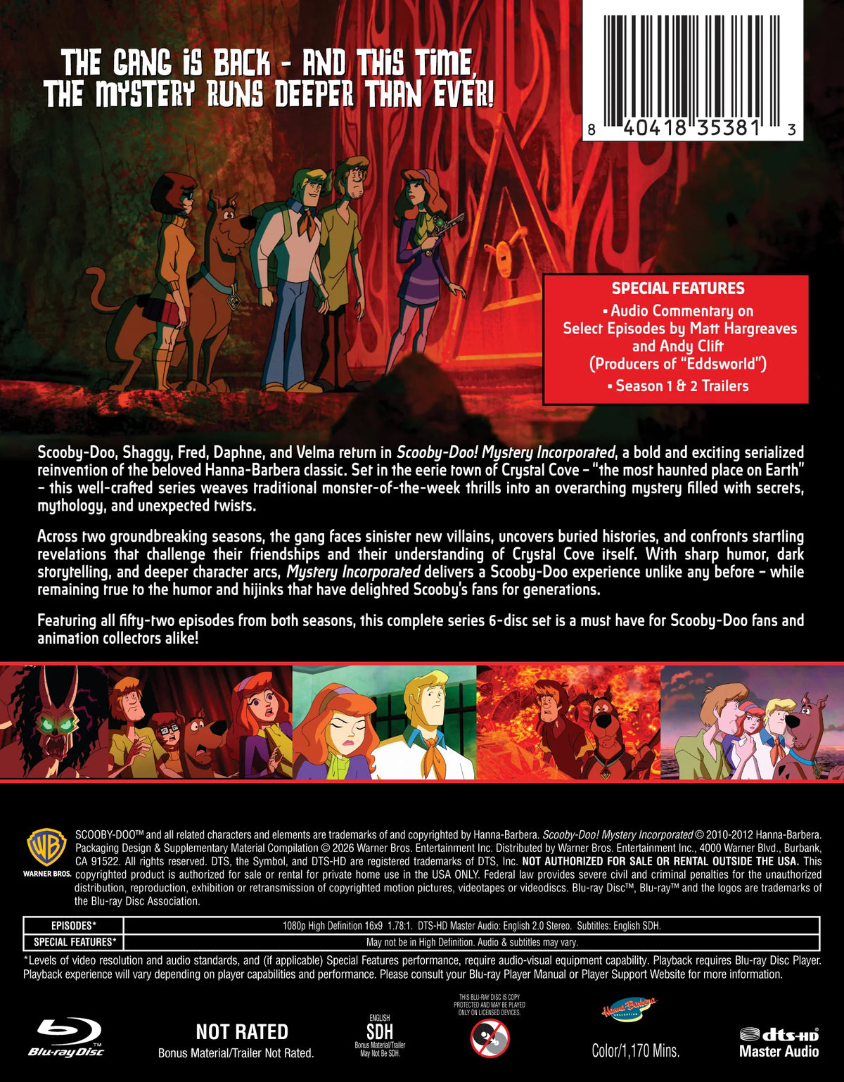 Scooby-Doo! Mystery Incorporated - Complete Series (Warner Archive Collection) (Limited Edition with Slipcover) (Blu-ray) PREORDER