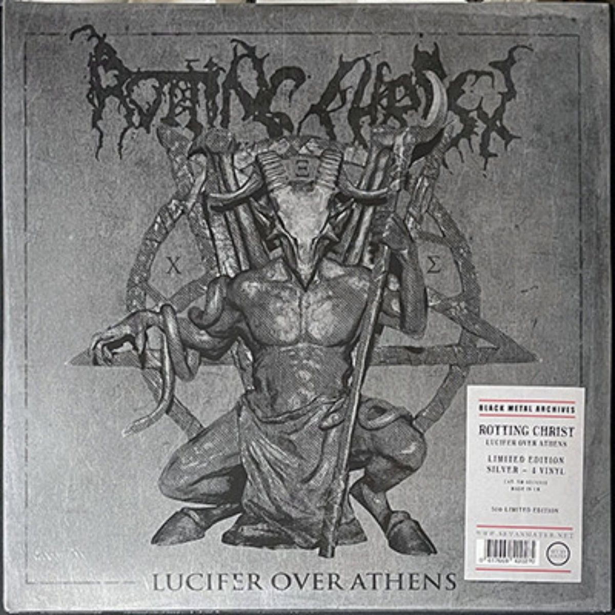 Rotting Christ - Lucifer Over Athens (Quadruple Silver Vinyl in Silver Mirror Surface Gatefold) (LP)