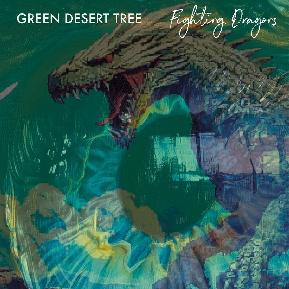 Green Desert Tree - Fighting Dragons (Black Vinyl) (LP)