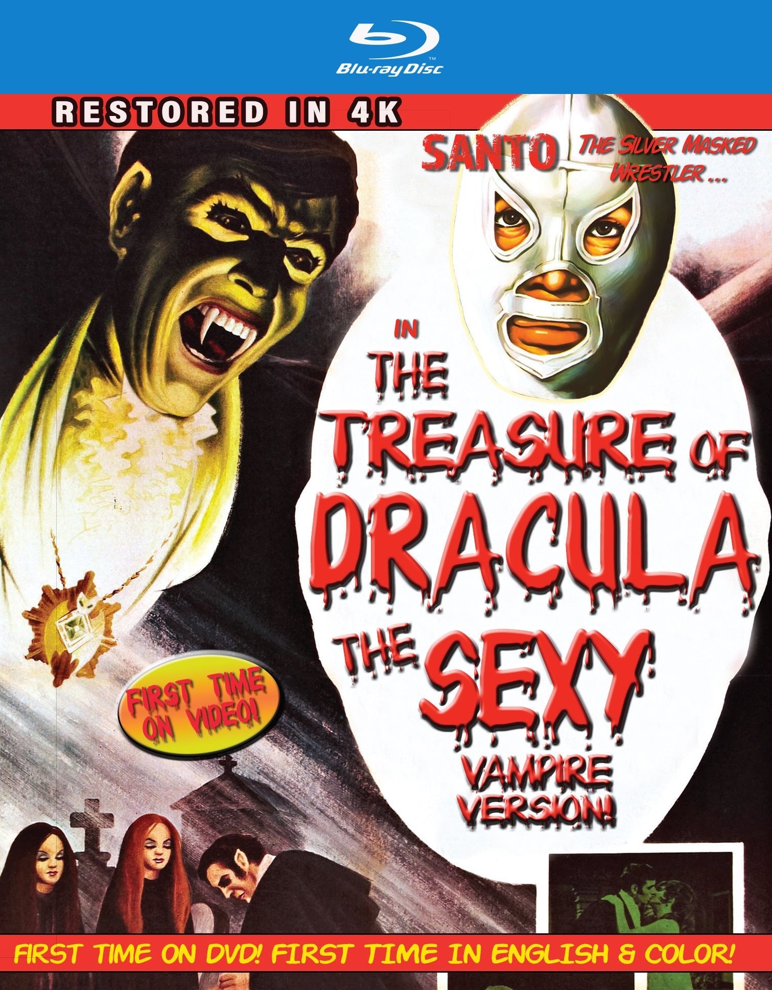 Santo in the Treasure of Dracula: The Sexy Vampire Version (4k